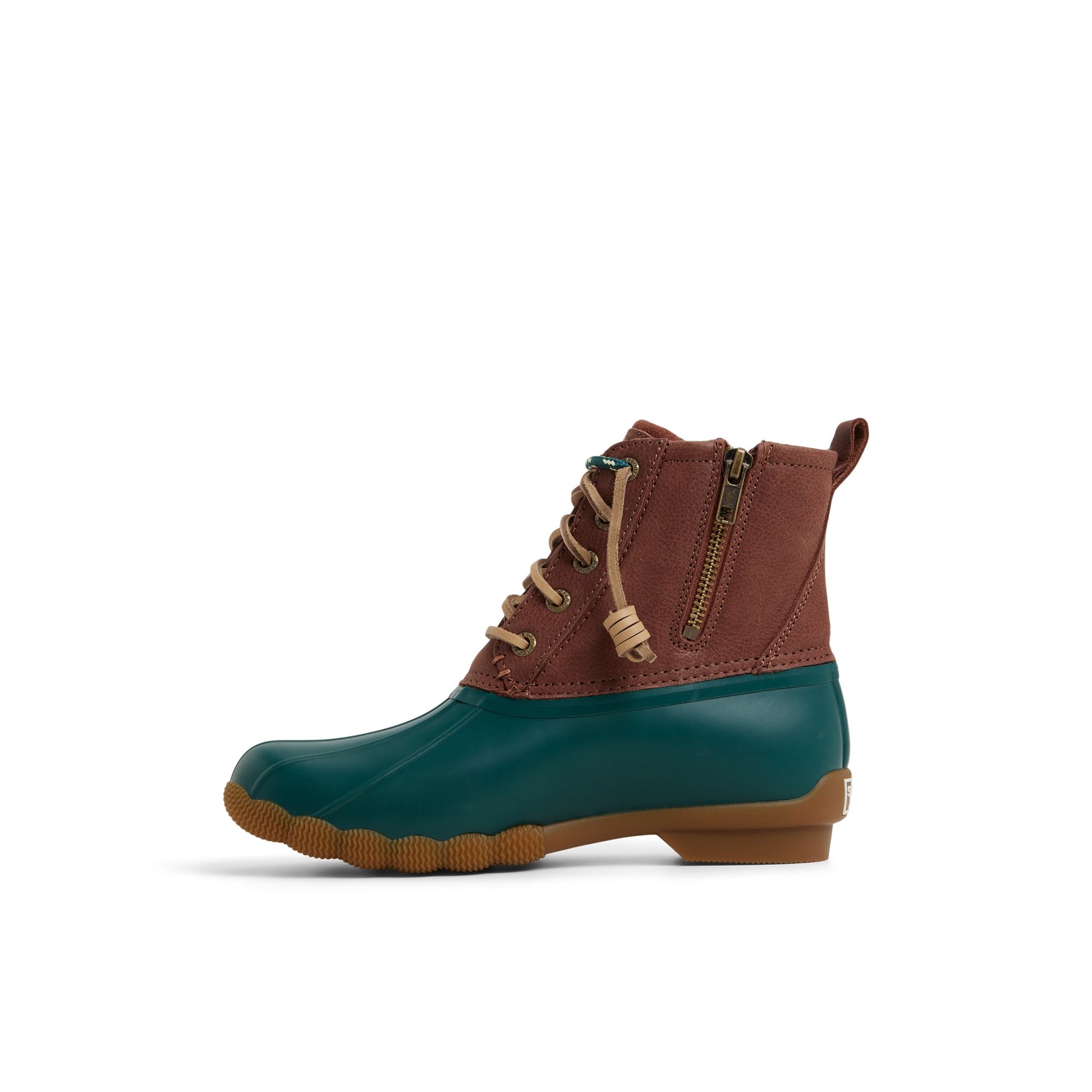 Three-quarter angle of Pine green Saltwater™™ Duck Lug Boot Duck Boots's back side