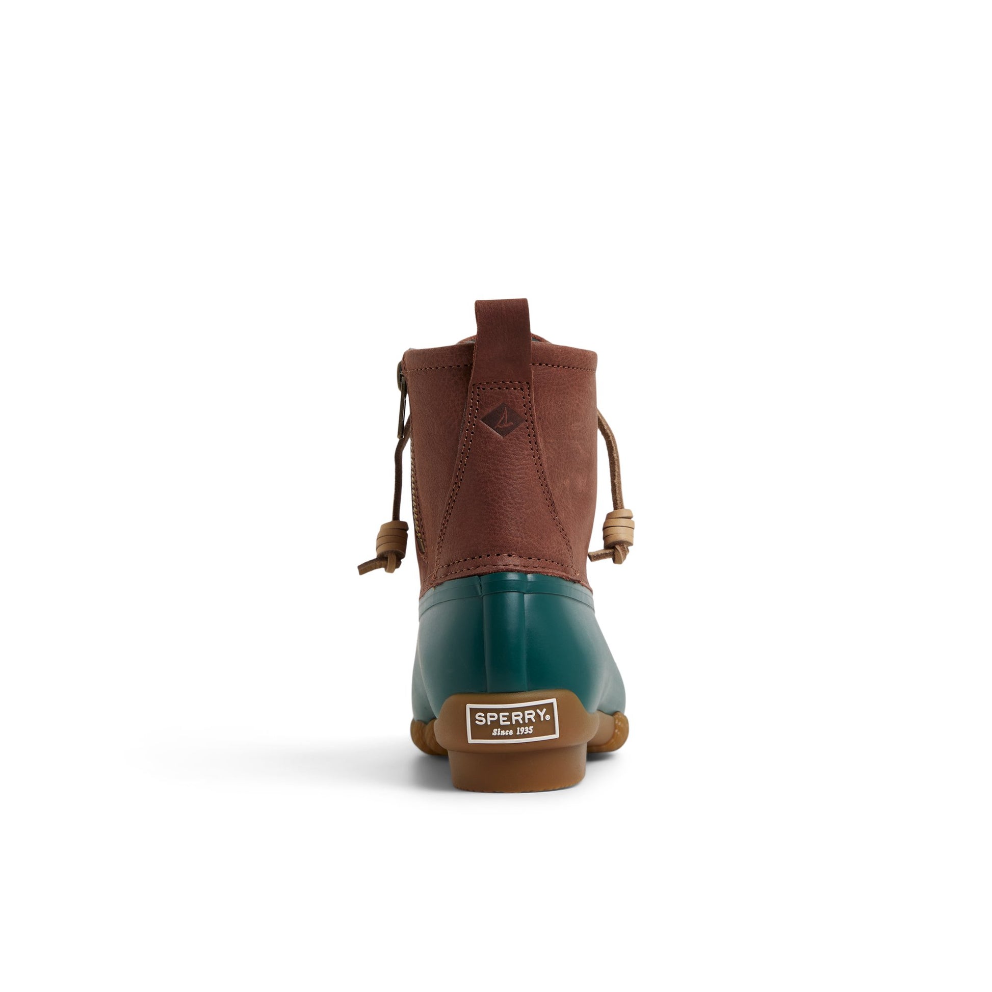 Three-quarter angle of Pine green Saltwater™™ Duck Lug Boot Duck Boots's front side