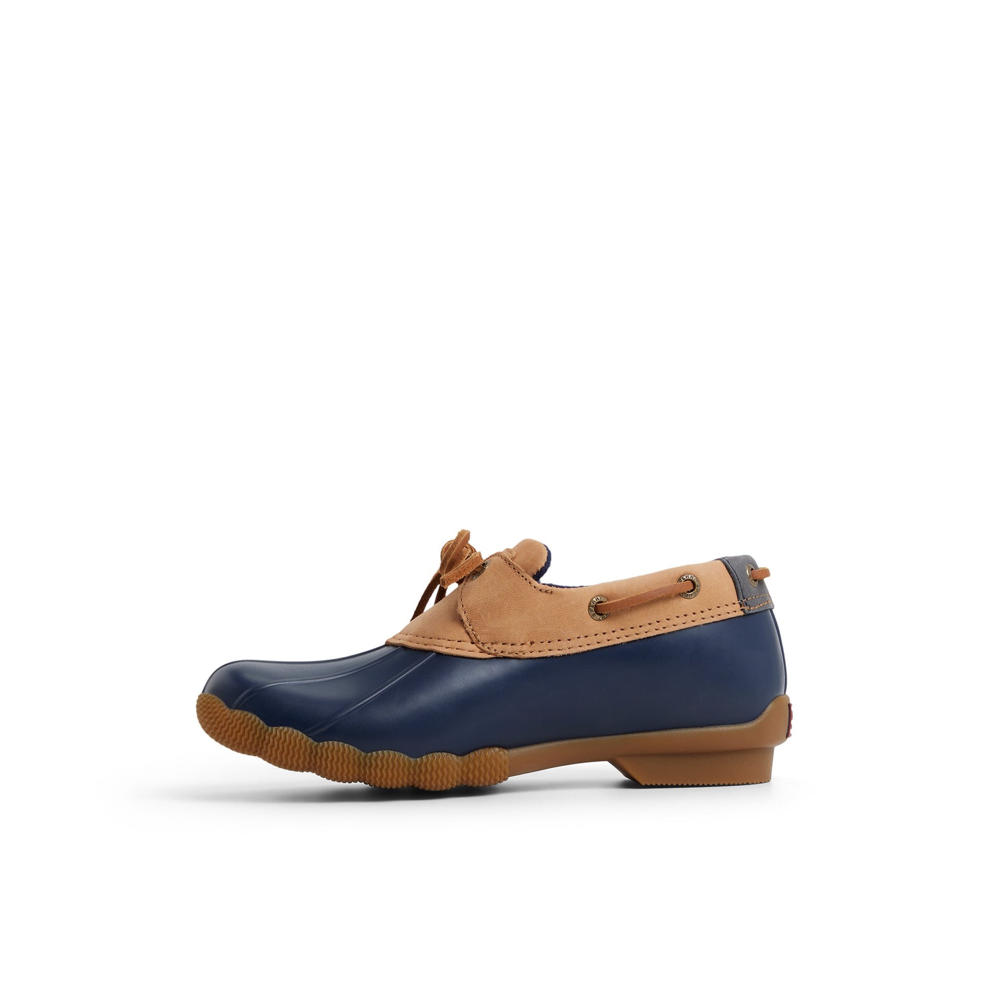 Three-quarter angle of Tan Saltwater™ 1 Eye Duck Shoe Duck Boots's back side