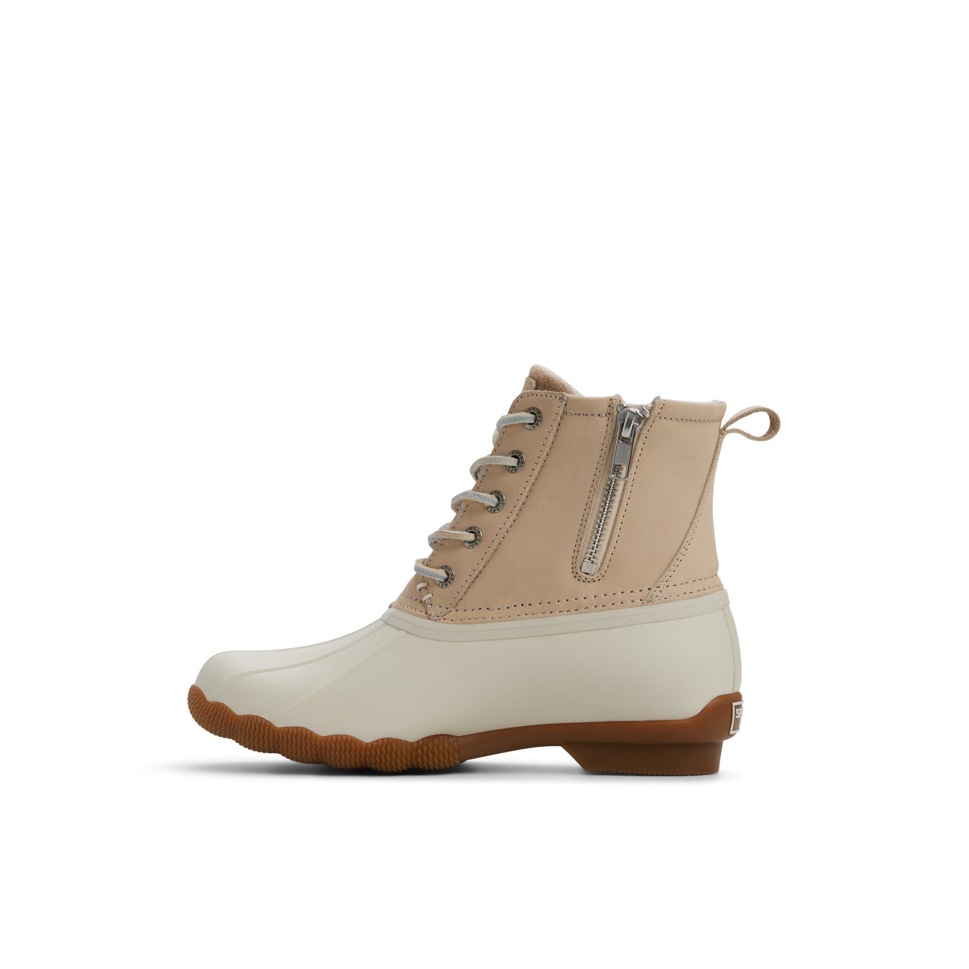 Three-quarter angle of Linen multi Saltwater™™ Duck Lug Boot Duck Boots's back side