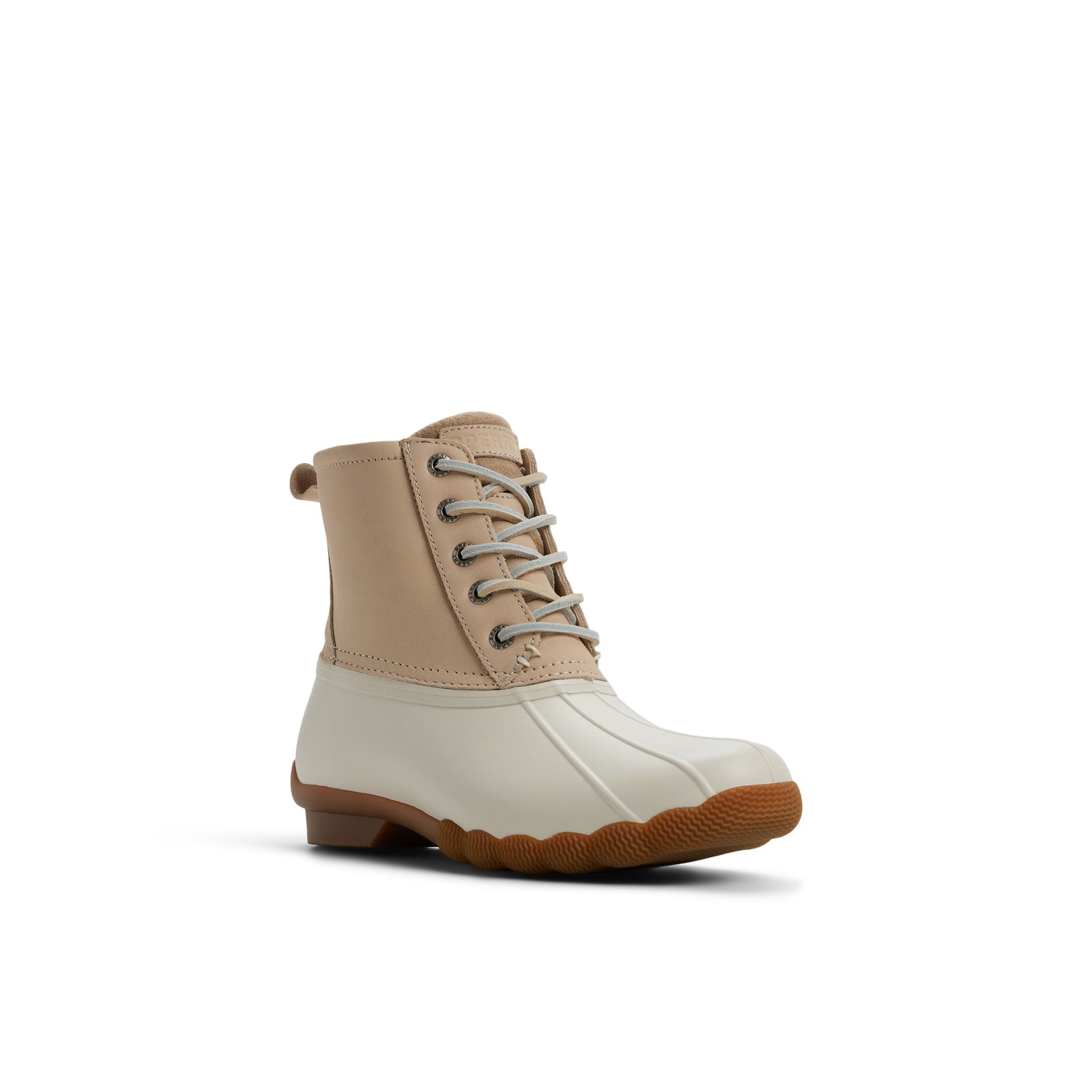 Side view of Linen multi Saltwater™™ Duck Lug Boot Duck Boots