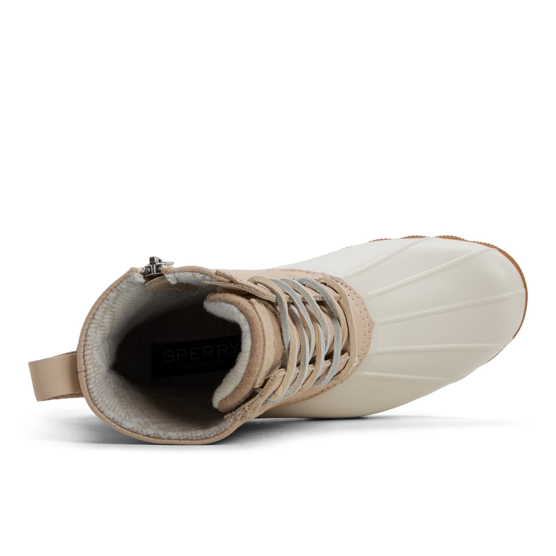 Top-down view of the Linen multi Saltwater™™ Duck Lug Boot Duck Boots