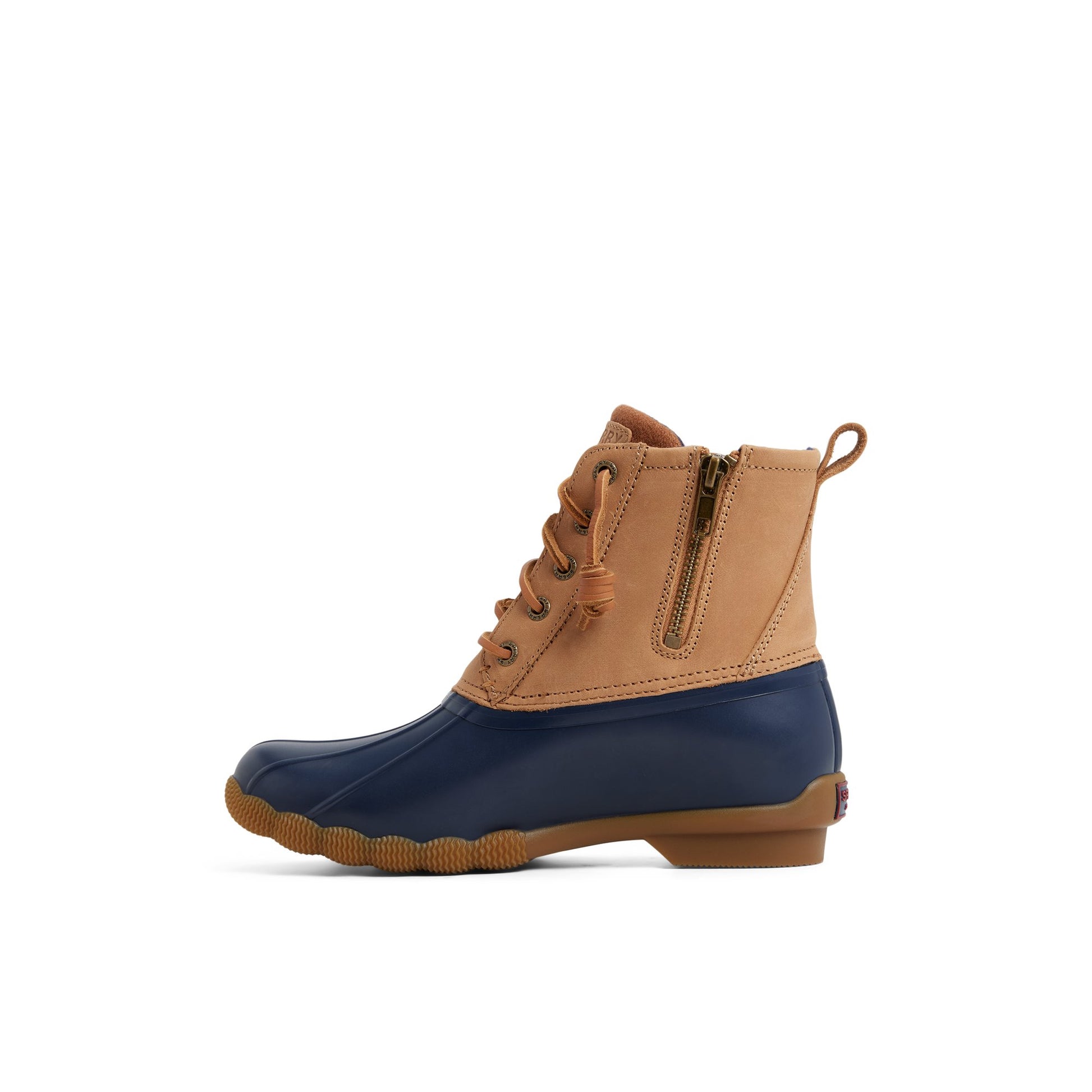 Three-quarter angle of Navy Saltwater™ Duck Lug Boot Duck Boots's back side