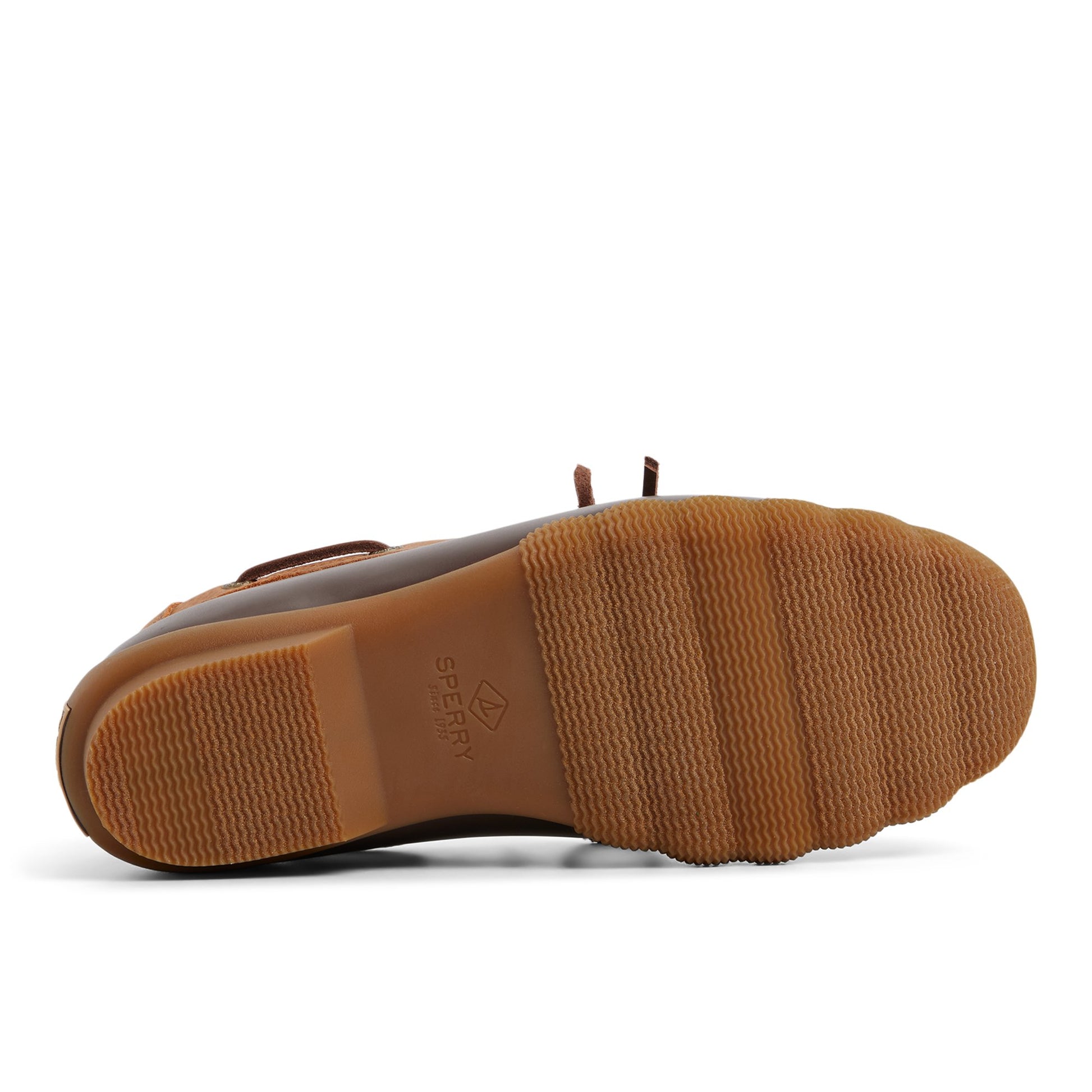 Close-up of the Medium brown Saltwater™ 1 Eye Duck Shoe Duck Boots