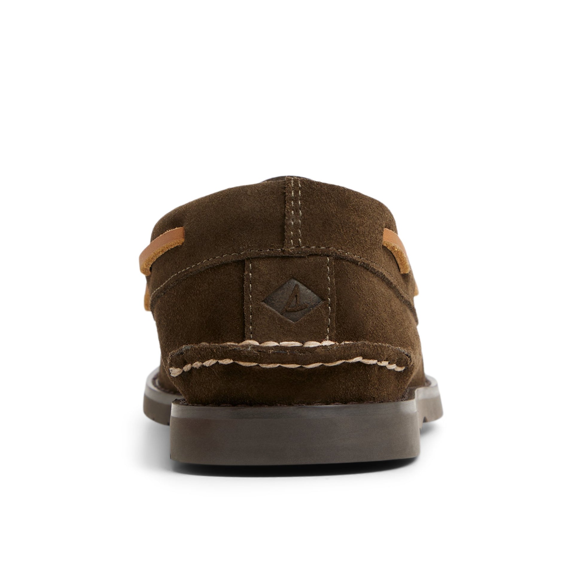Three-quarter angle of Olive Authentic Original™ 2 Eye Ripple Boat Shoe Boat Shoes's front side