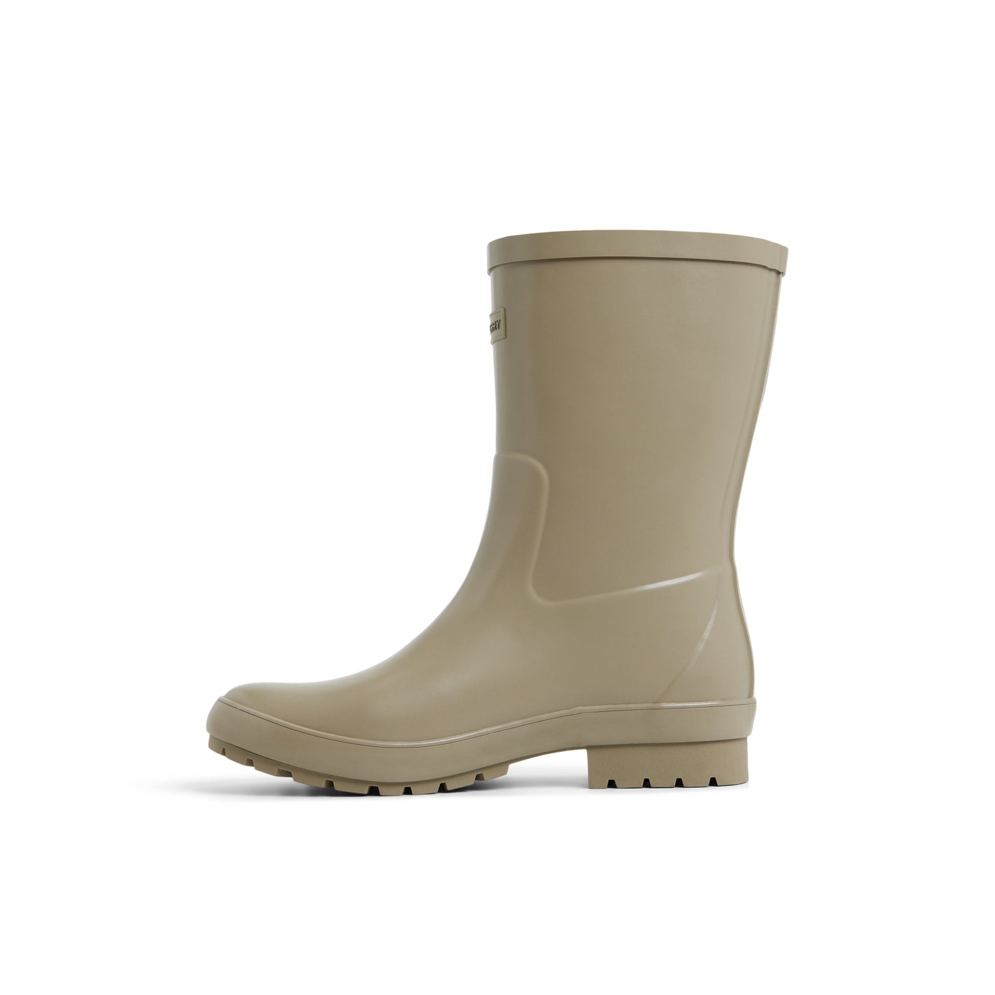 Three-quarter angle of Sage Drizzle Mid Calf Rain Boot Duck Boots's back side
