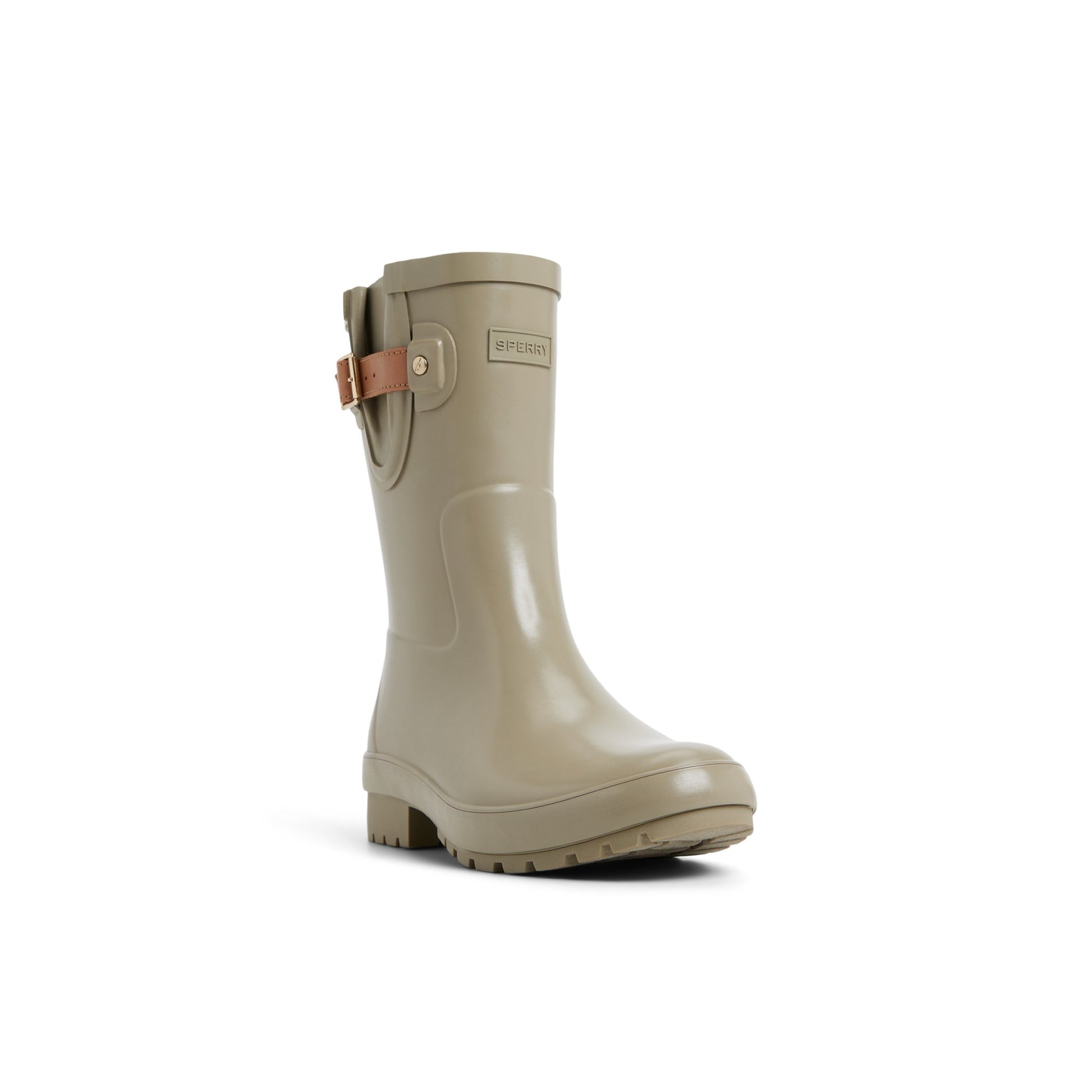 Side view of Sage Drizzle Mid Calf Rain Boot Duck Boots