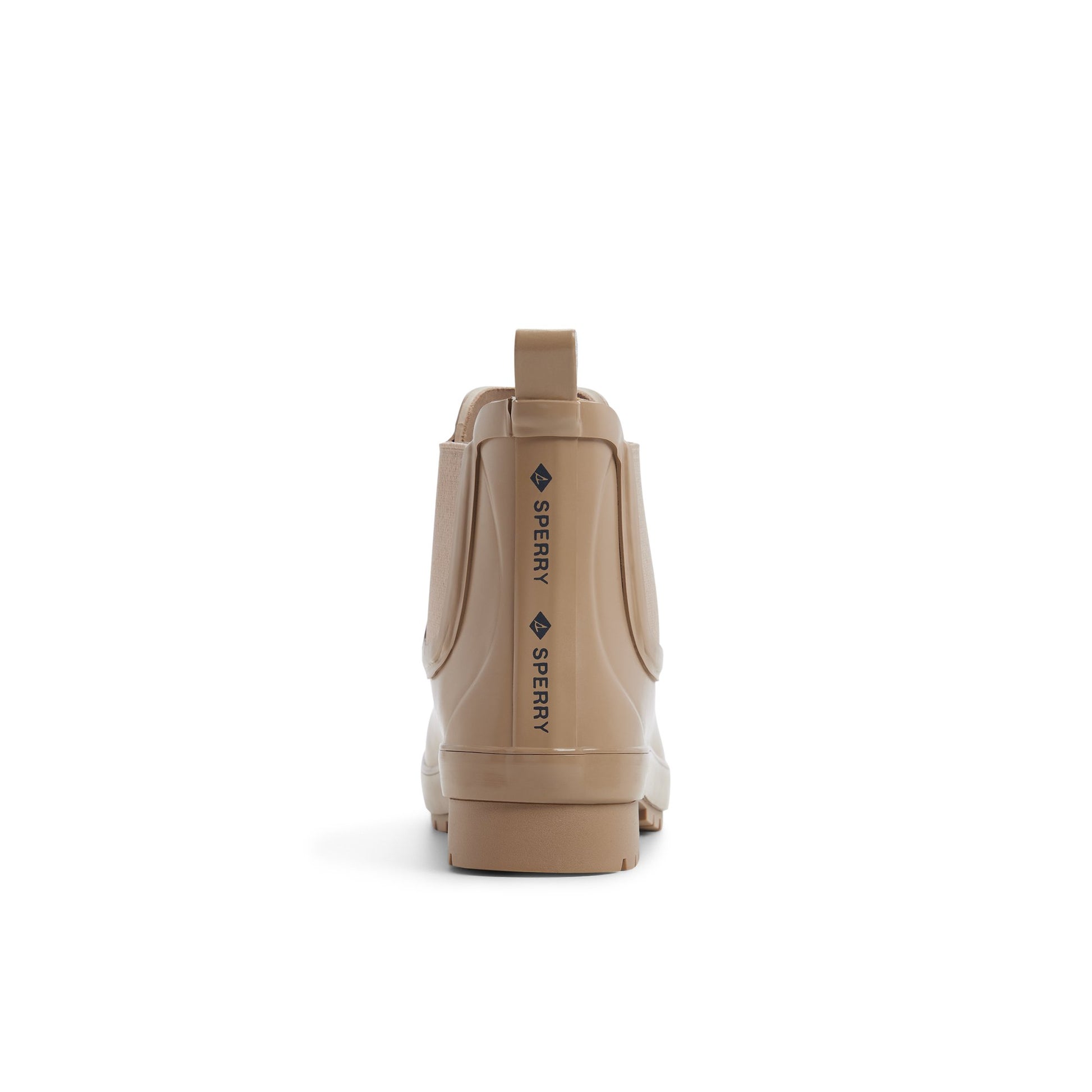 Three-quarter angle of Taupe Drizzle Chelsea Rain Boot Chelsea Rain Boot's front side