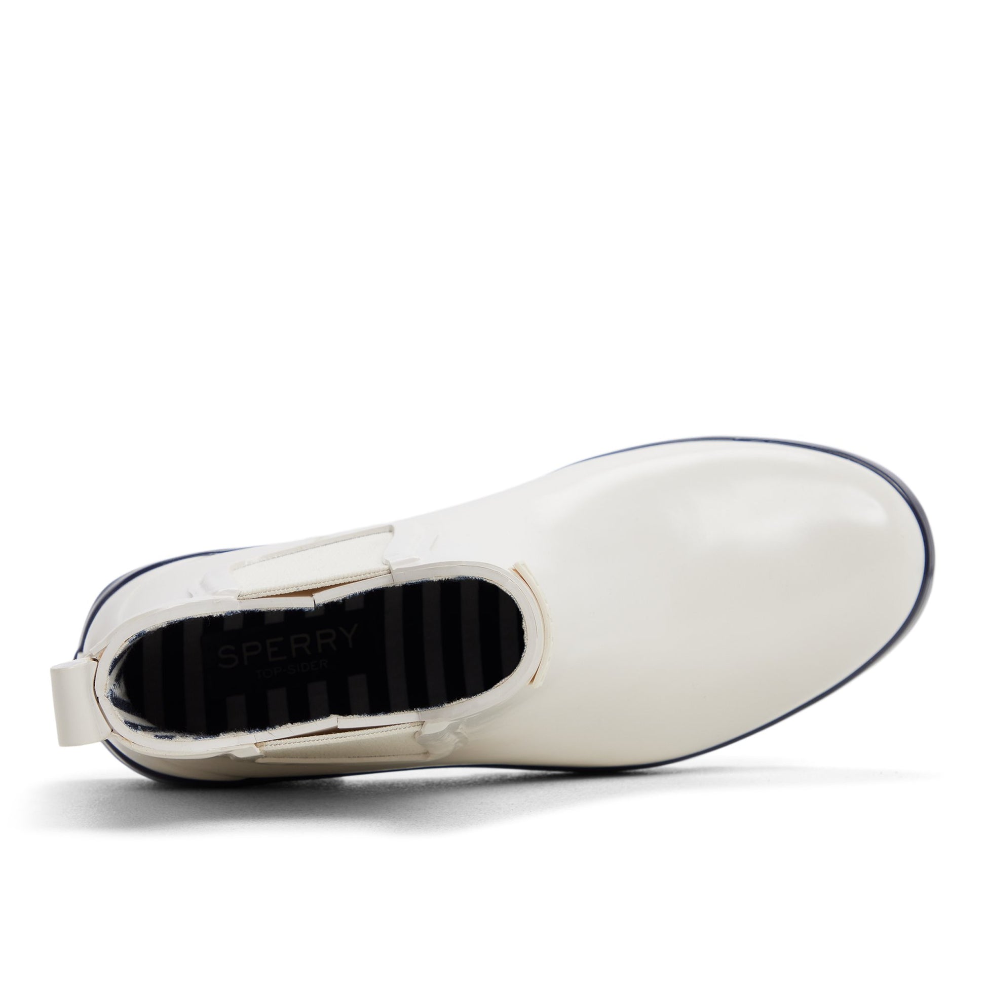 Top-down view of the Cream Drizzle Chelsea Rain Boot Chelsea Rain Boot