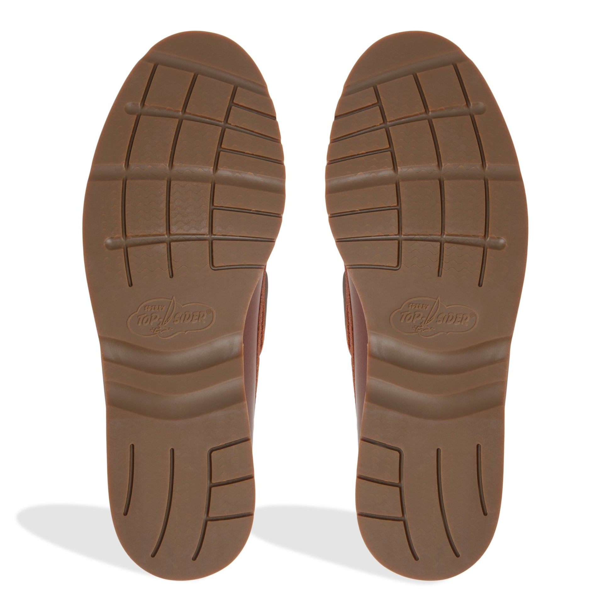 Close-up of the Other Brown Authentic Original™ 2 Eye Ripple Boat Shoe Boat Shoes