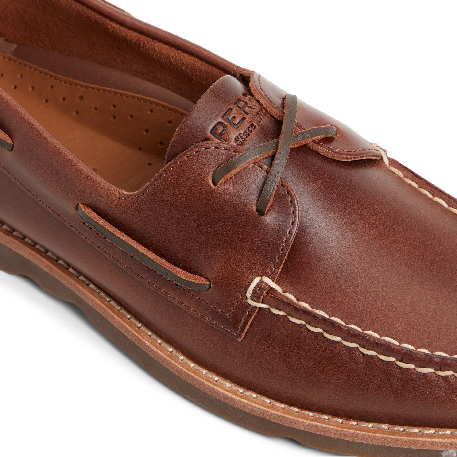 View of Other Brown Authentic Original™ 2 Eye Ripple Boat Shoe Boat Shoes's sole