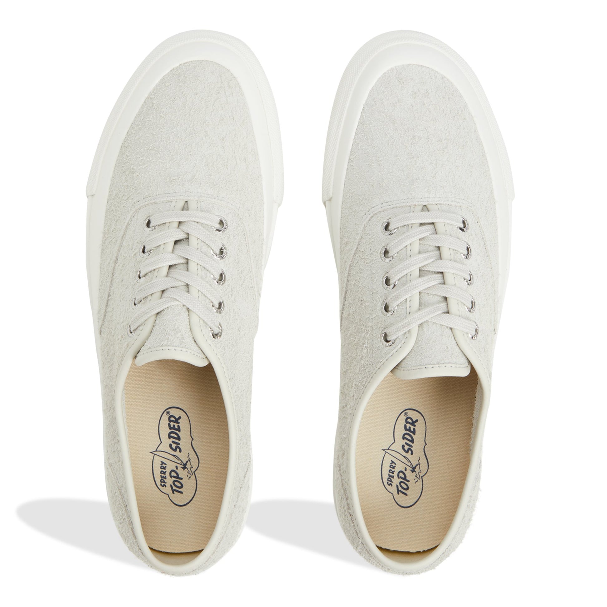 Top-down view of the Cream Top Sider CVO Sneaker Low Top Sneakers
