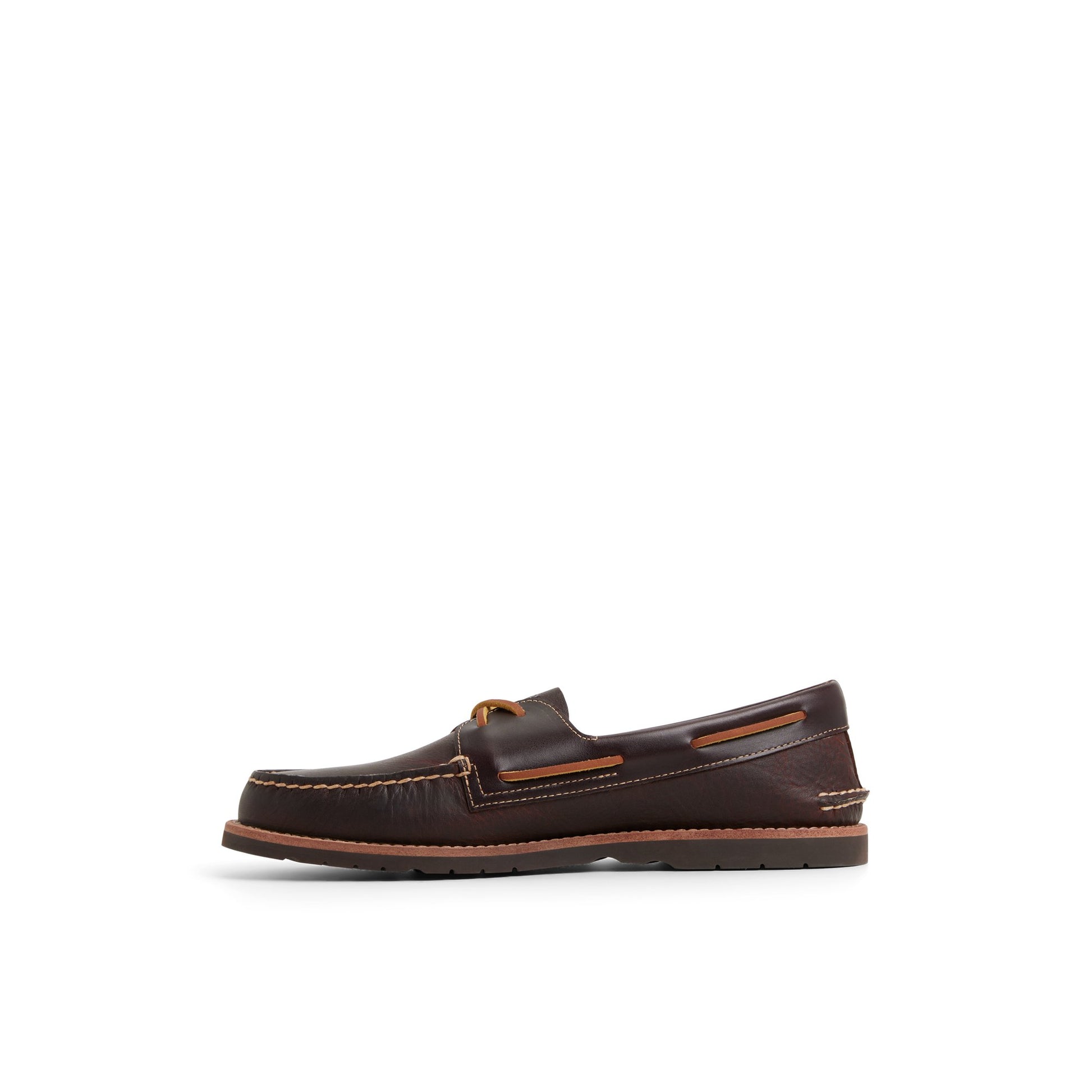 Three-quarter angle of Amaretto Authentic Original™ 2 Eye Ripple Boat Shoe Boat Shoes's back side