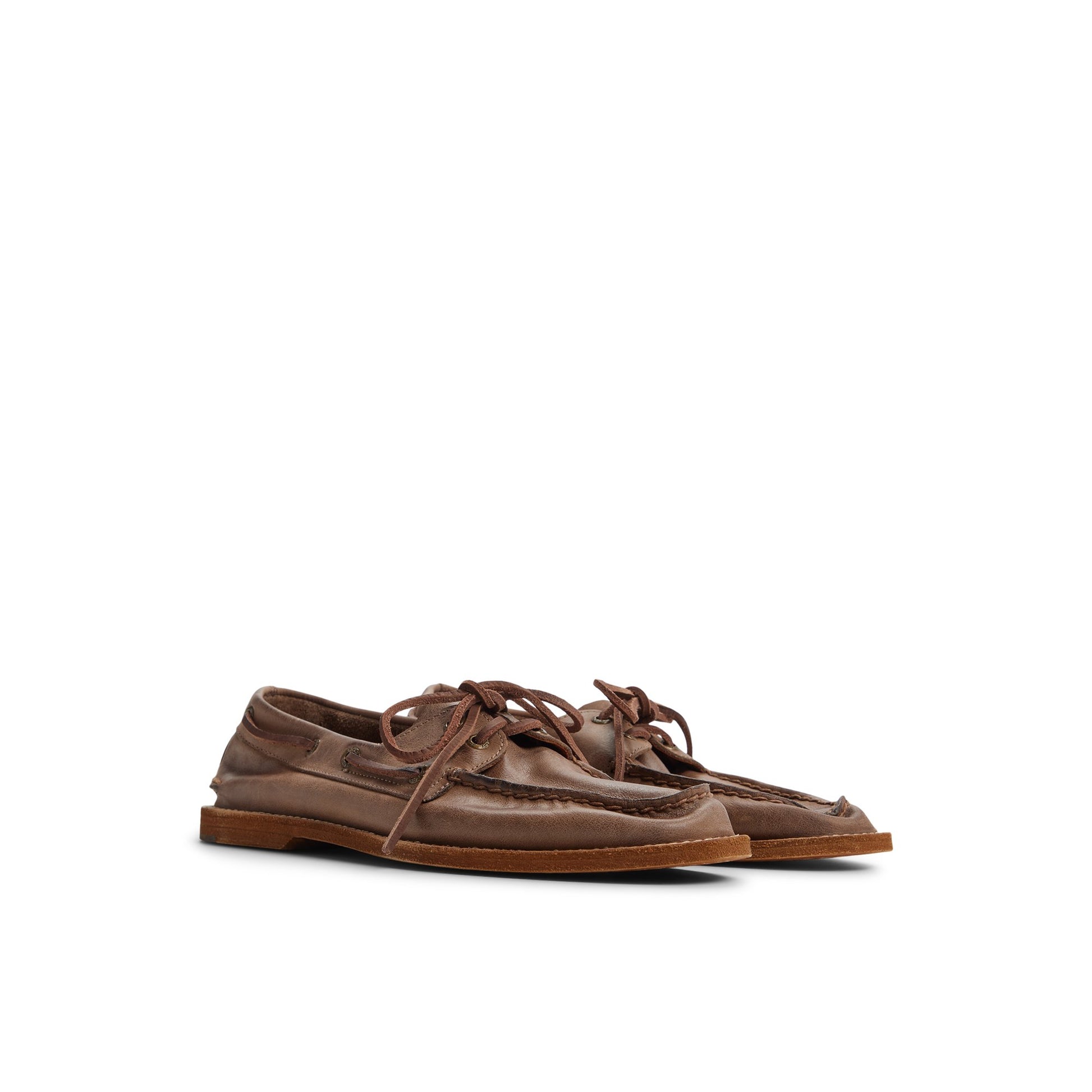 Side view of Antique Brown Sperry x Colbo Authentic Original™ Boat Shoe Boat Shoe