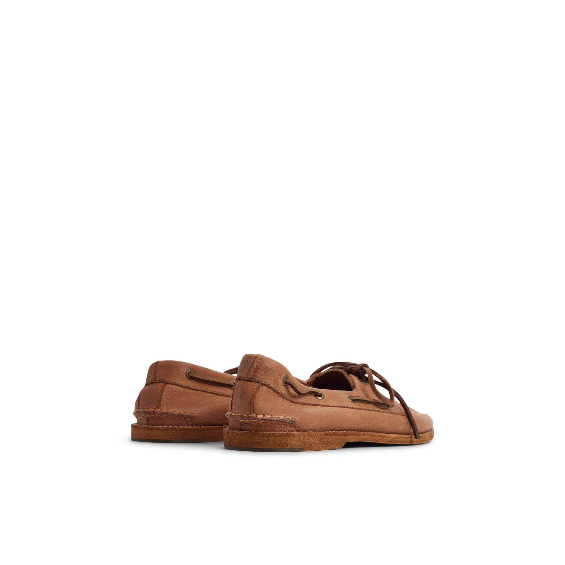 Three-quarter angle of Tan Sperry x Colbo Authentic Original™ Boat Shoe Boat Shoes's front side