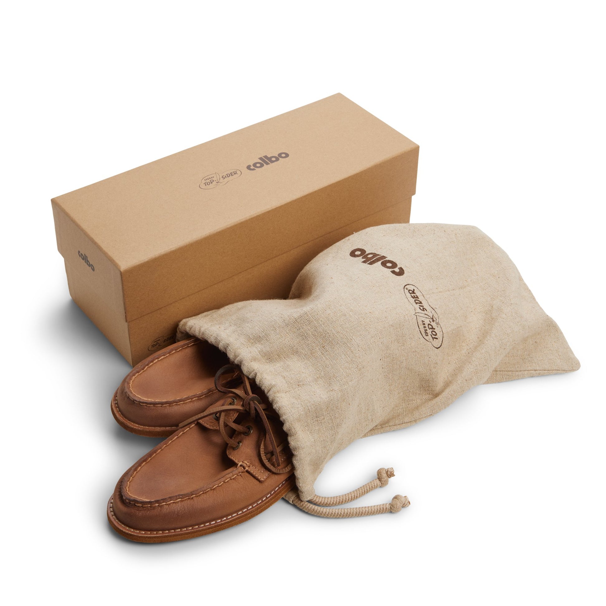 View of Tan Sperry x Colbo Authentic Original™ Boat Shoe Boat Shoes's sole