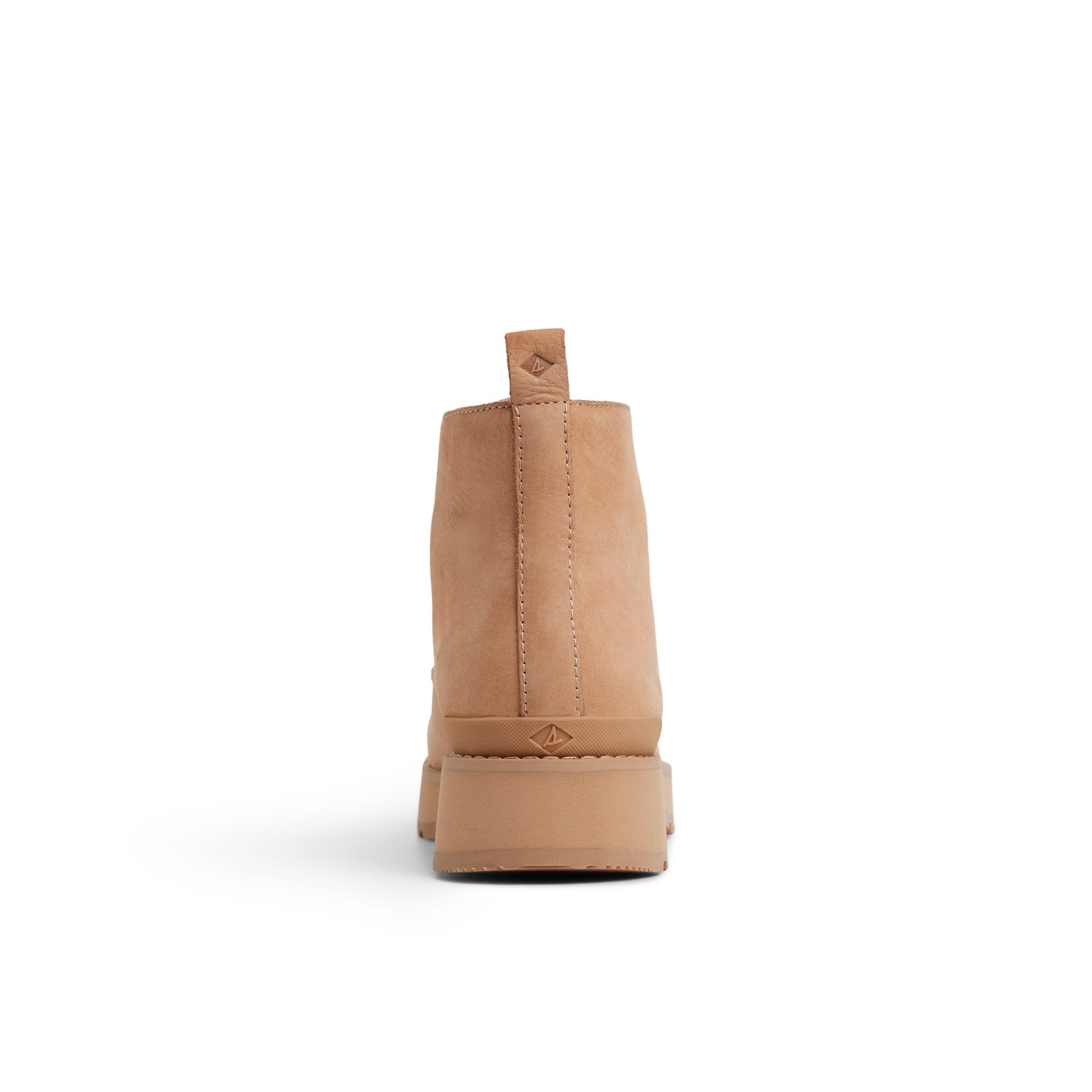 Three-quarter angle of Tan Newbury Chelsea Lug Boot Ankle Boots's front side