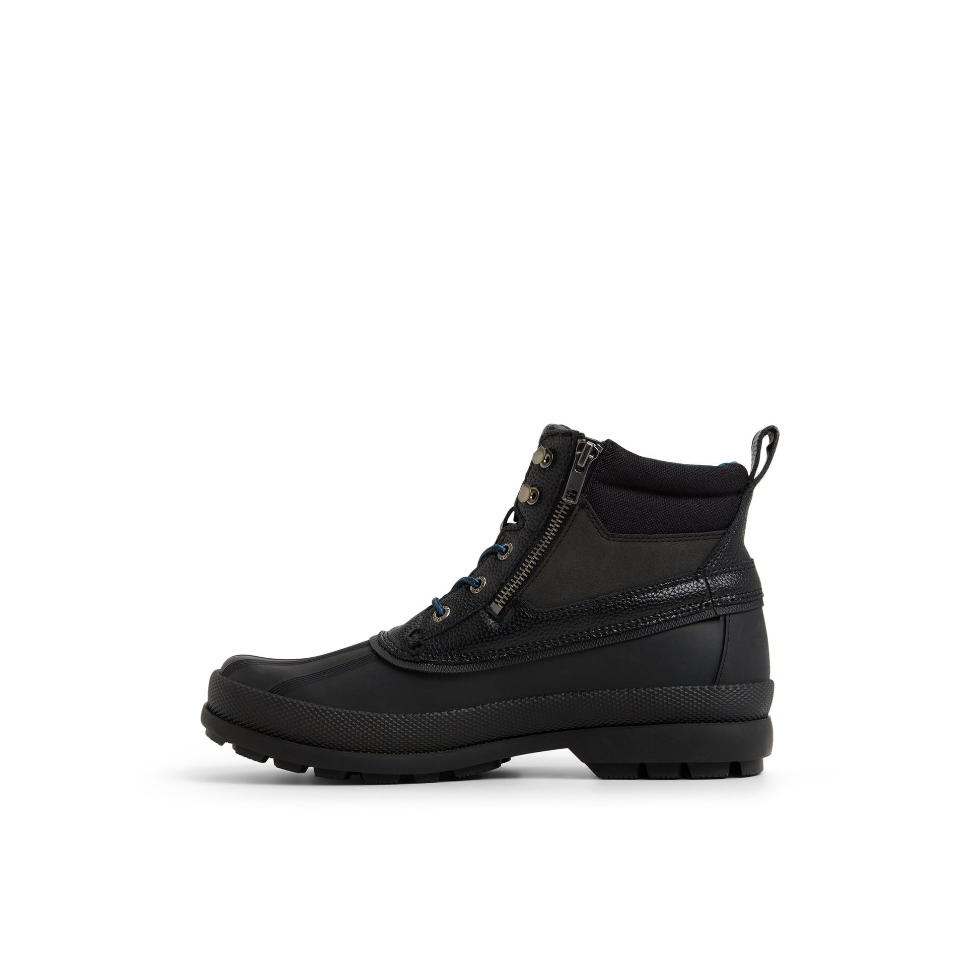 Three-quarter angle of Black Gloucester Duck Boots Winter Duck Boots's back side