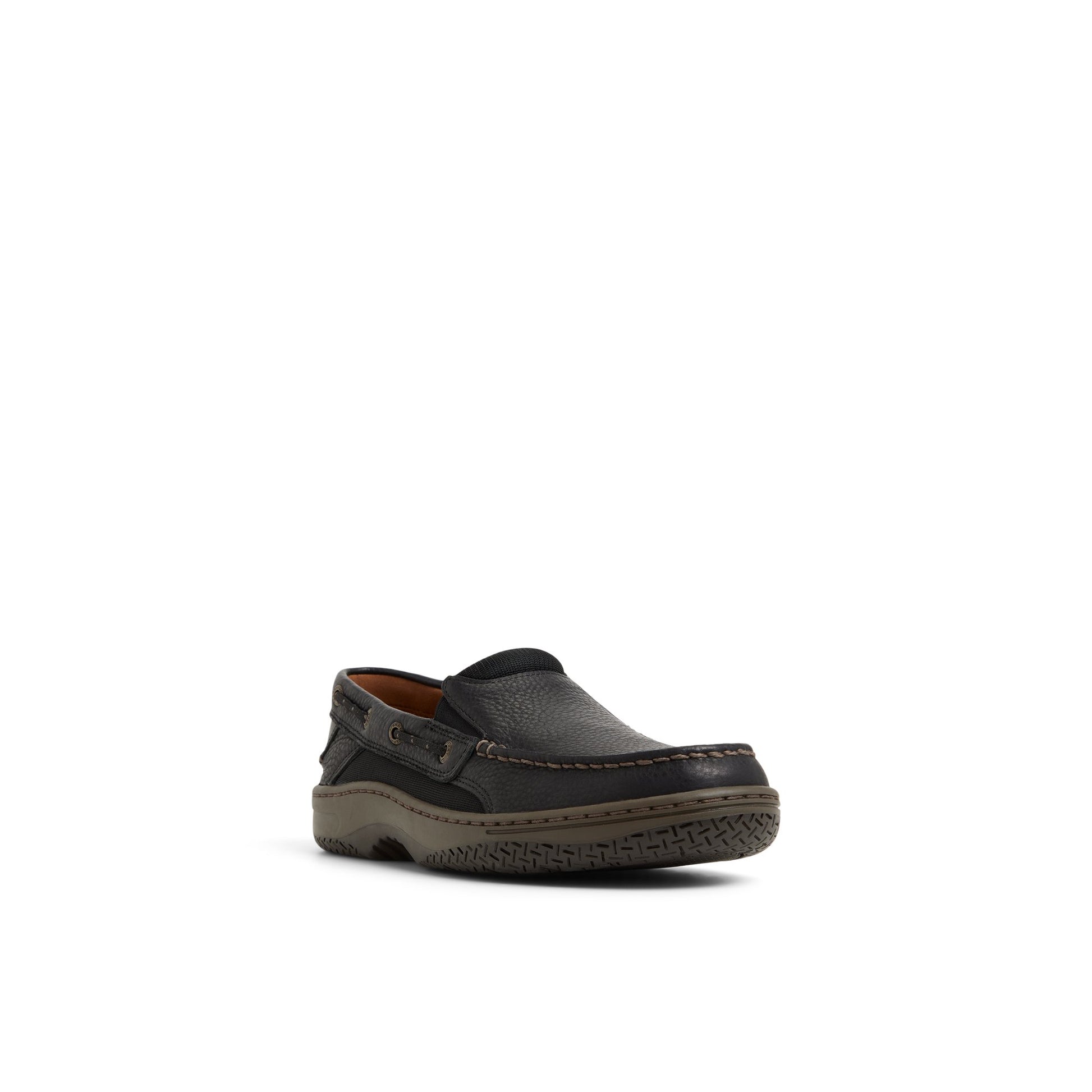 Side view of Black Billfish Slip-on Loafer Casual Loafers