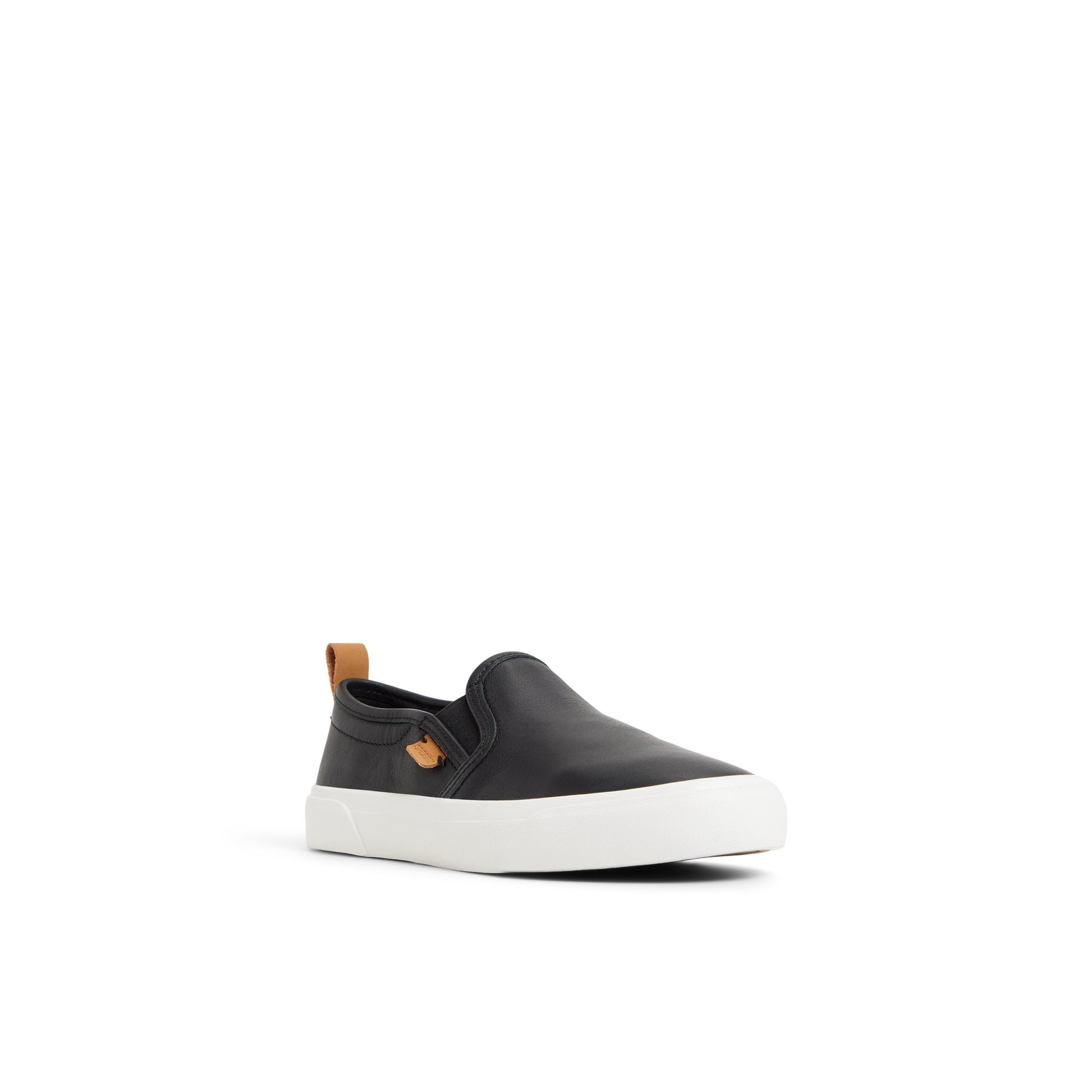 Side view of Black Bermuda Beach Twin Gore Sneaker Slip-on Sneakers