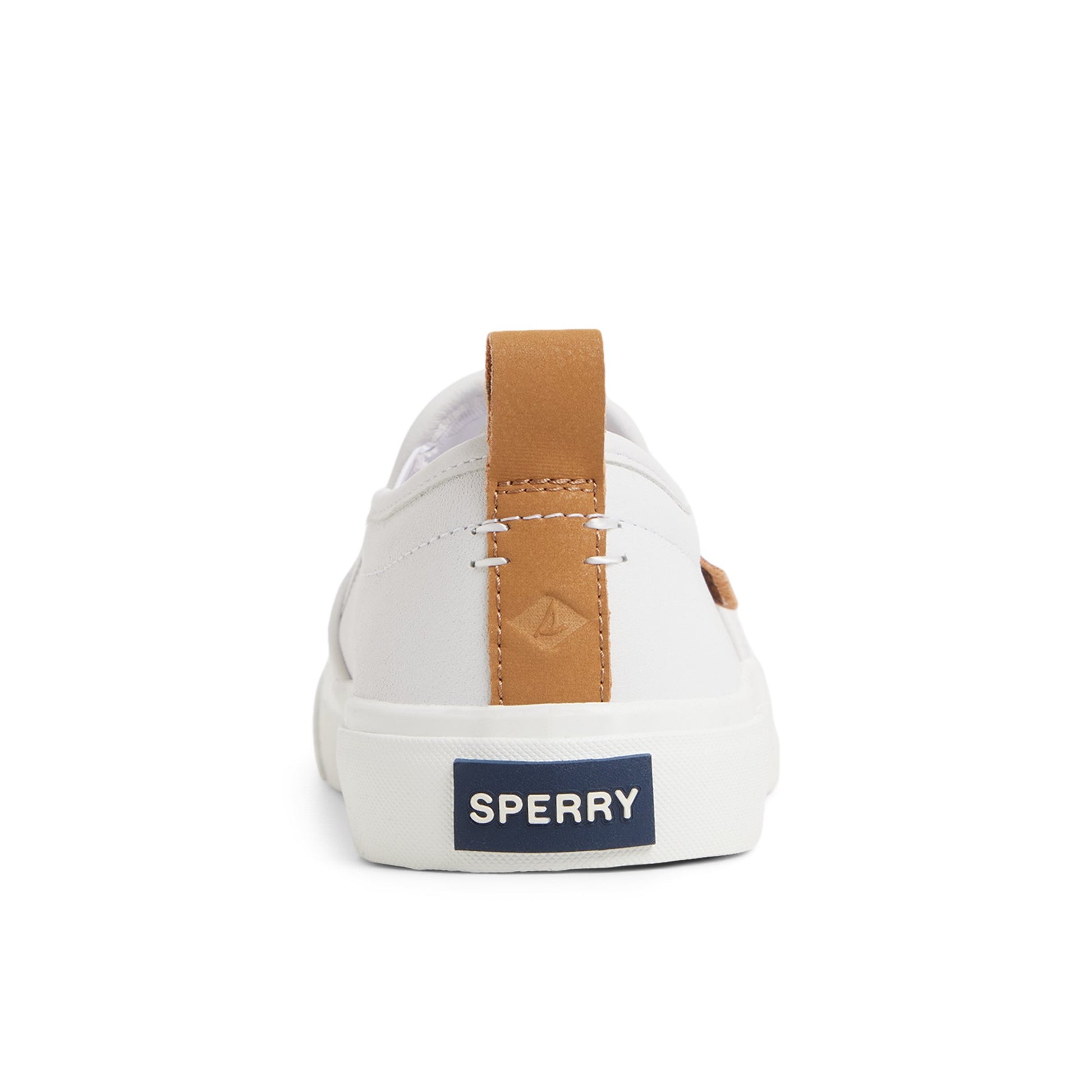 Three-quarter angle of White Bermuda Beach Twin Gore Sneaker Slip-on Sneakers's front side