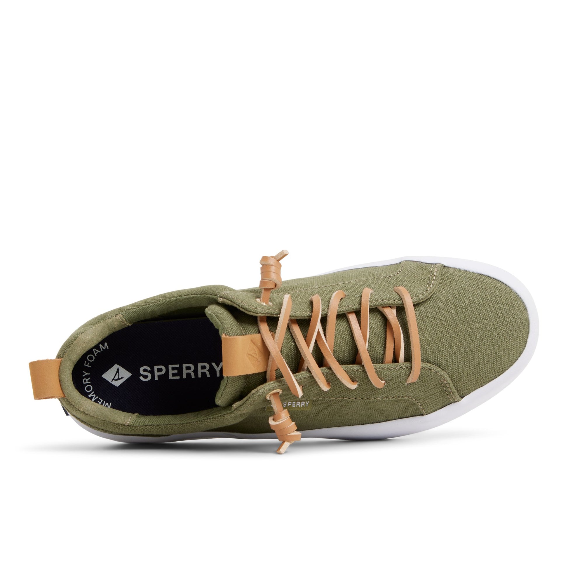 Top-down view of the Khaki Bermunda Beach Sneakers Low Top Sneakers