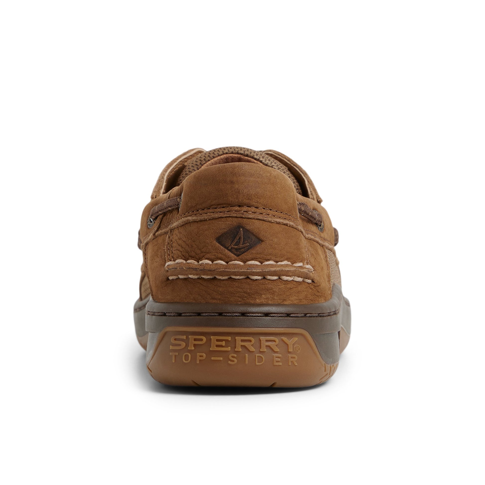 Three-quarter angle of Tan Billfish 3-Eye Boat Shoe Boat Shoe's front side