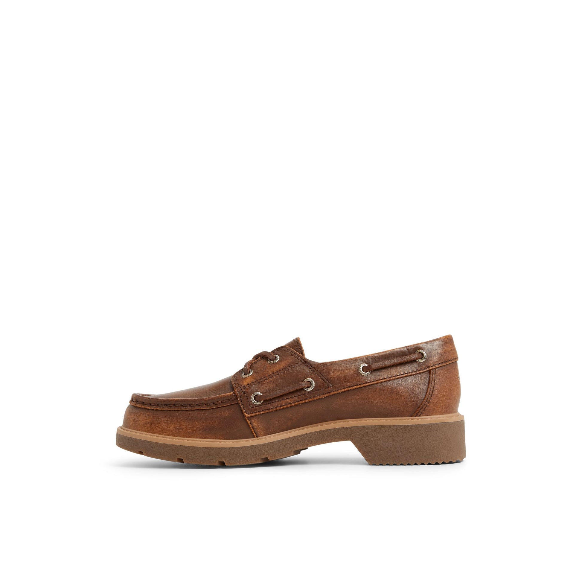 Three-quarter angle of Brown Wells Boat Shoe Boat Shoes's back side