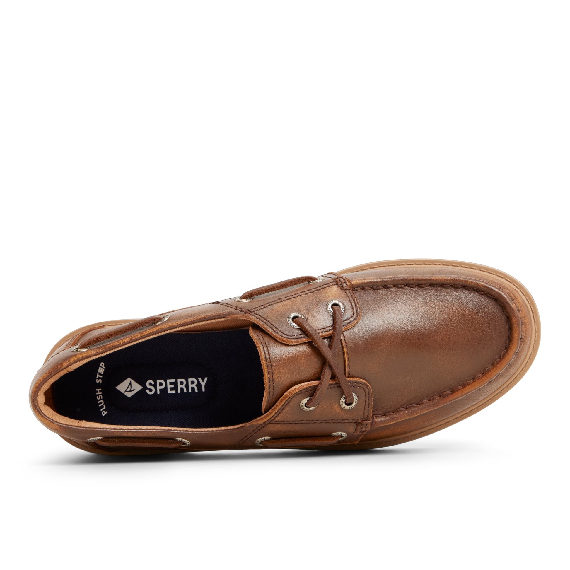 Top-down view of the Brown Wells Boat Shoe Boat Shoes