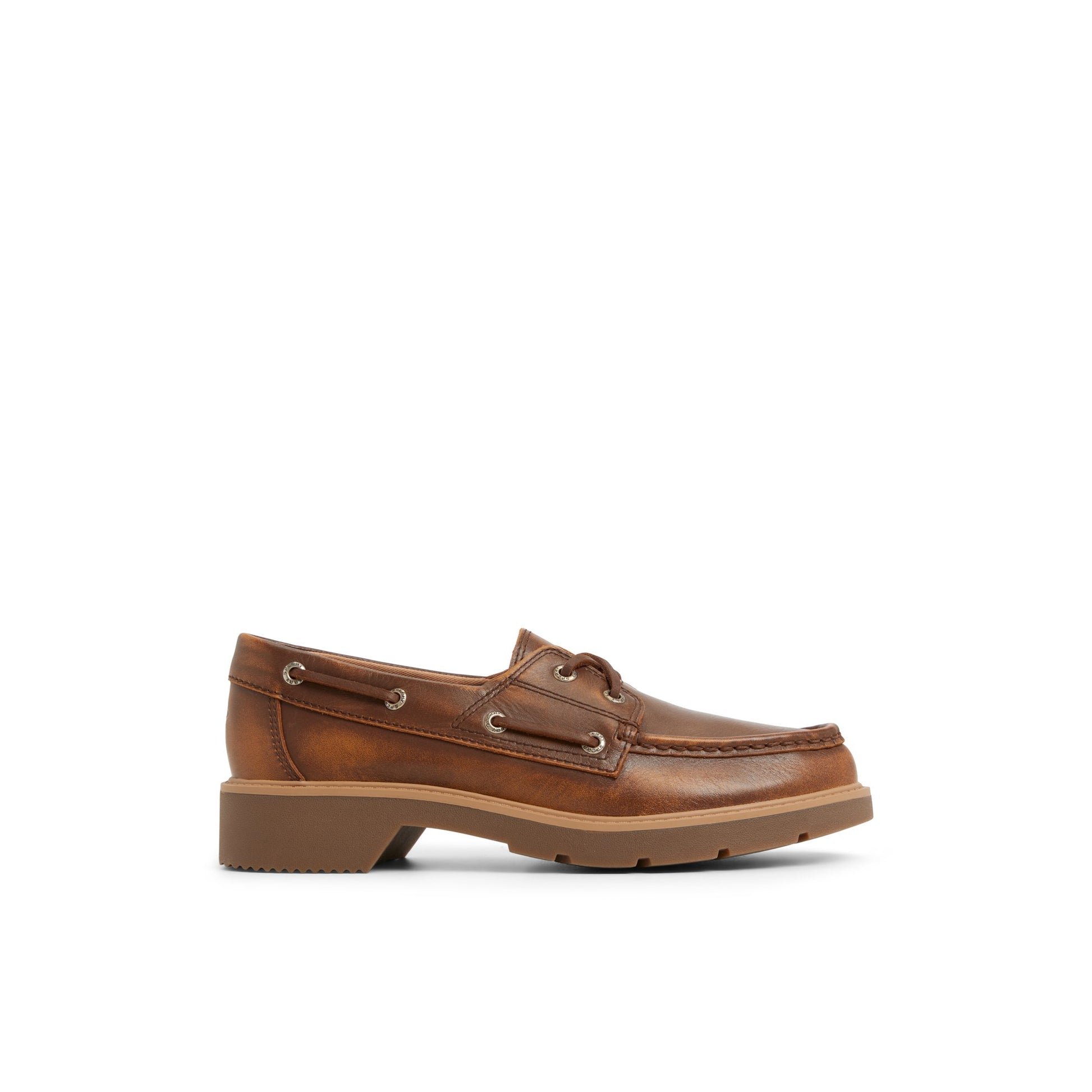 Main View of Brown Wells Boat Shoe Boat Shoes for Womens
