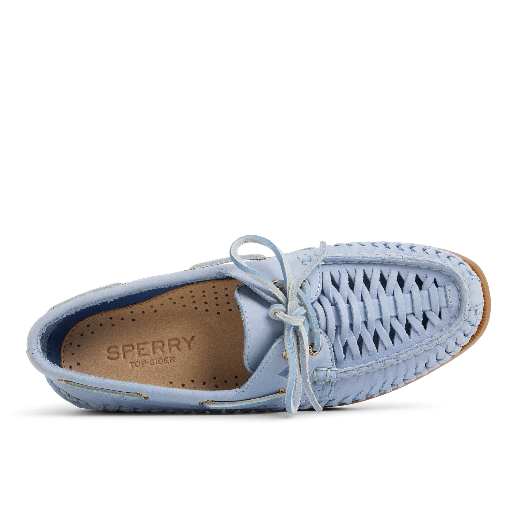 ひつじ222 Authentic Original™ 2-Eye Lite Boat Shoewoven Dust Blue