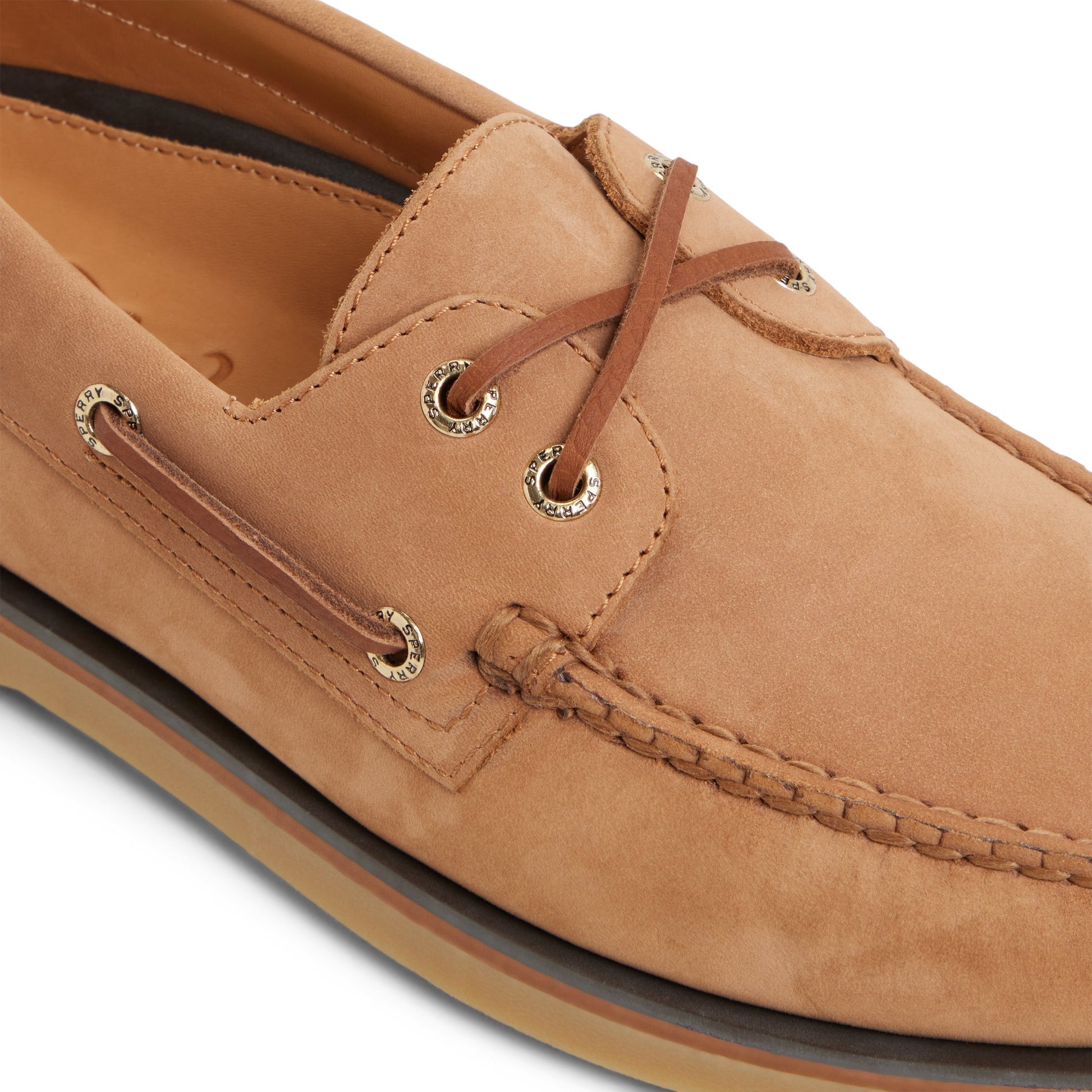 View of Tan Gold Cup™ Authentic Original™ 2-Eye Boat Shoe Boat Shoe's sole
