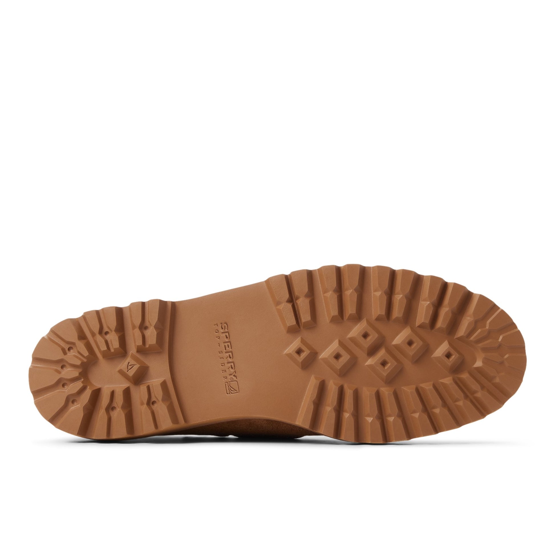 Close-up of the Tan Authentic Original™ 3-Eye Lug Boat Shoe Boat Shoe