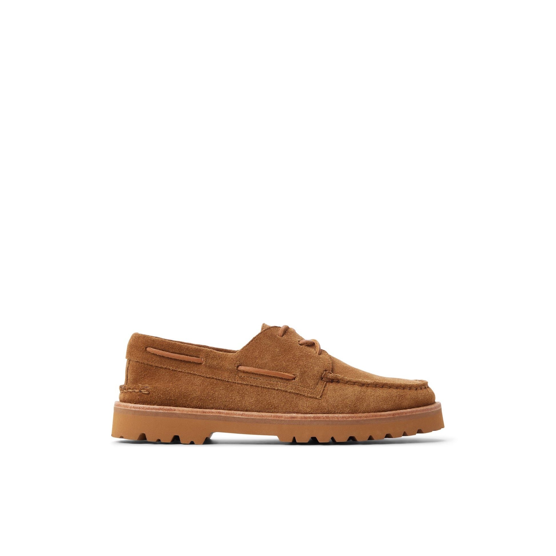 Main View of Tan Authentic Original™ 3-Eye Lug Boat Shoe Boat Shoe for Mens