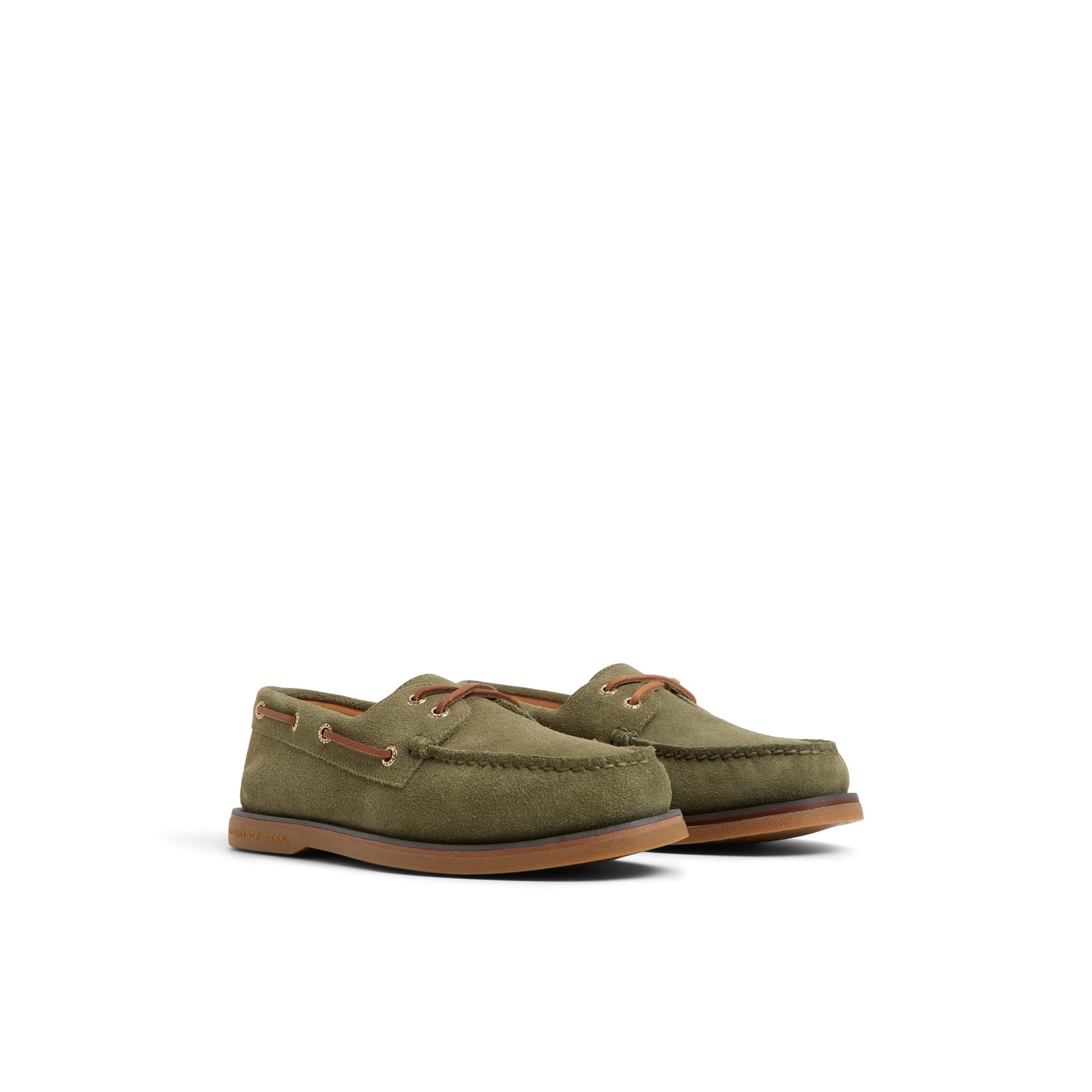 Side view of Light Green Gold Cup™ Authentic Original™ 2-Eye Boat Shoe Boat Shoe