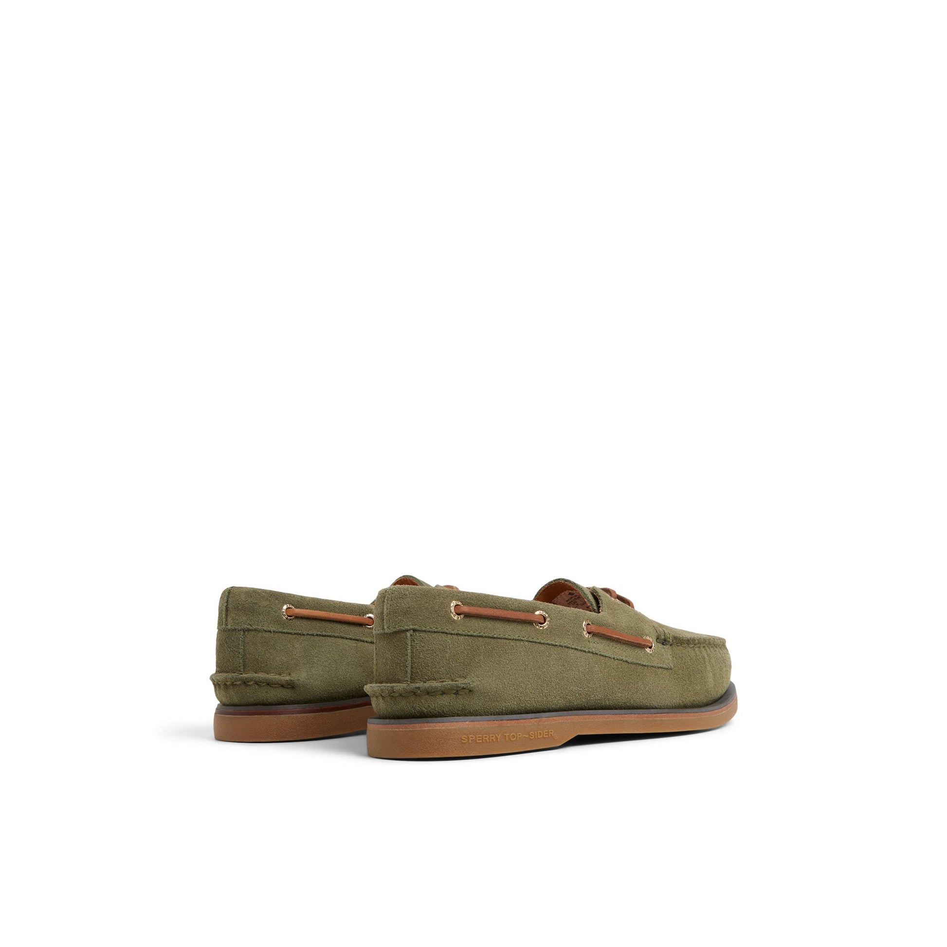 Three-quarter angle of Light Green Gold Cup™ Authentic Original™ 2-Eye Boat Shoe Boat Shoe's front side