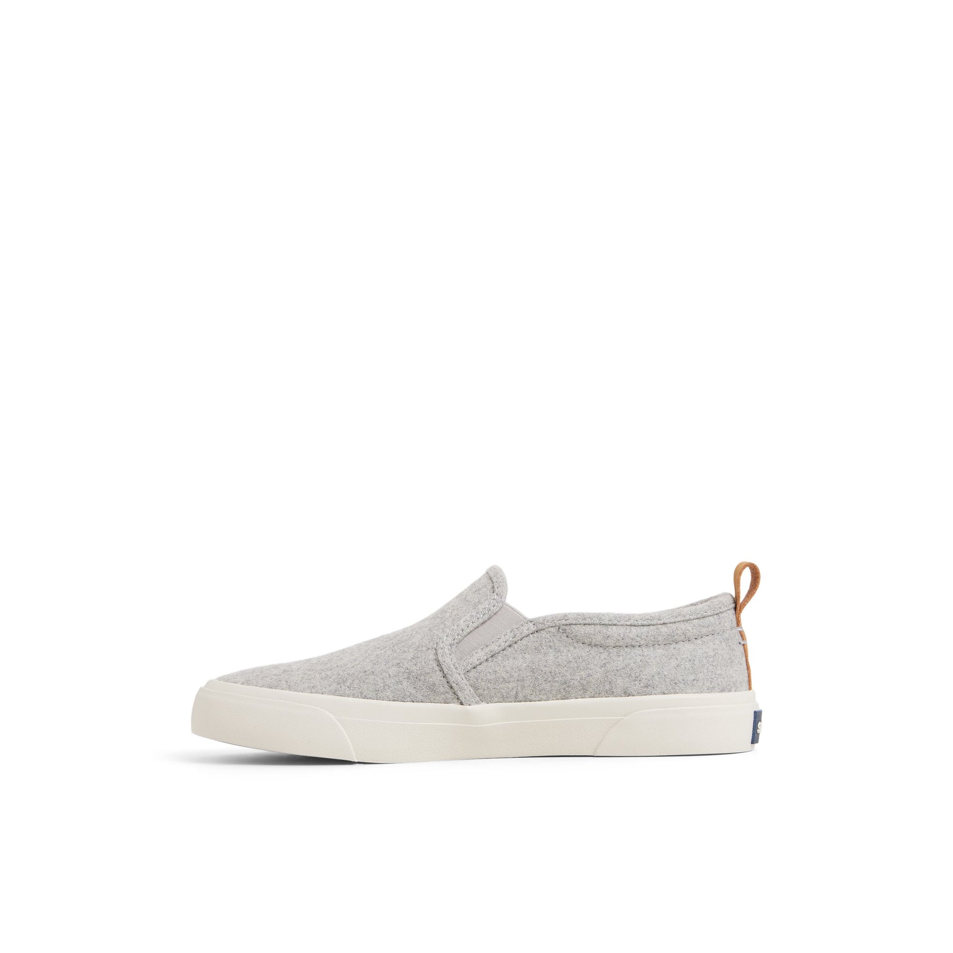 Three-quarter angle of Grey Bermuda Beach Twin Gore Sneaker Slip-on Sneakers's back side