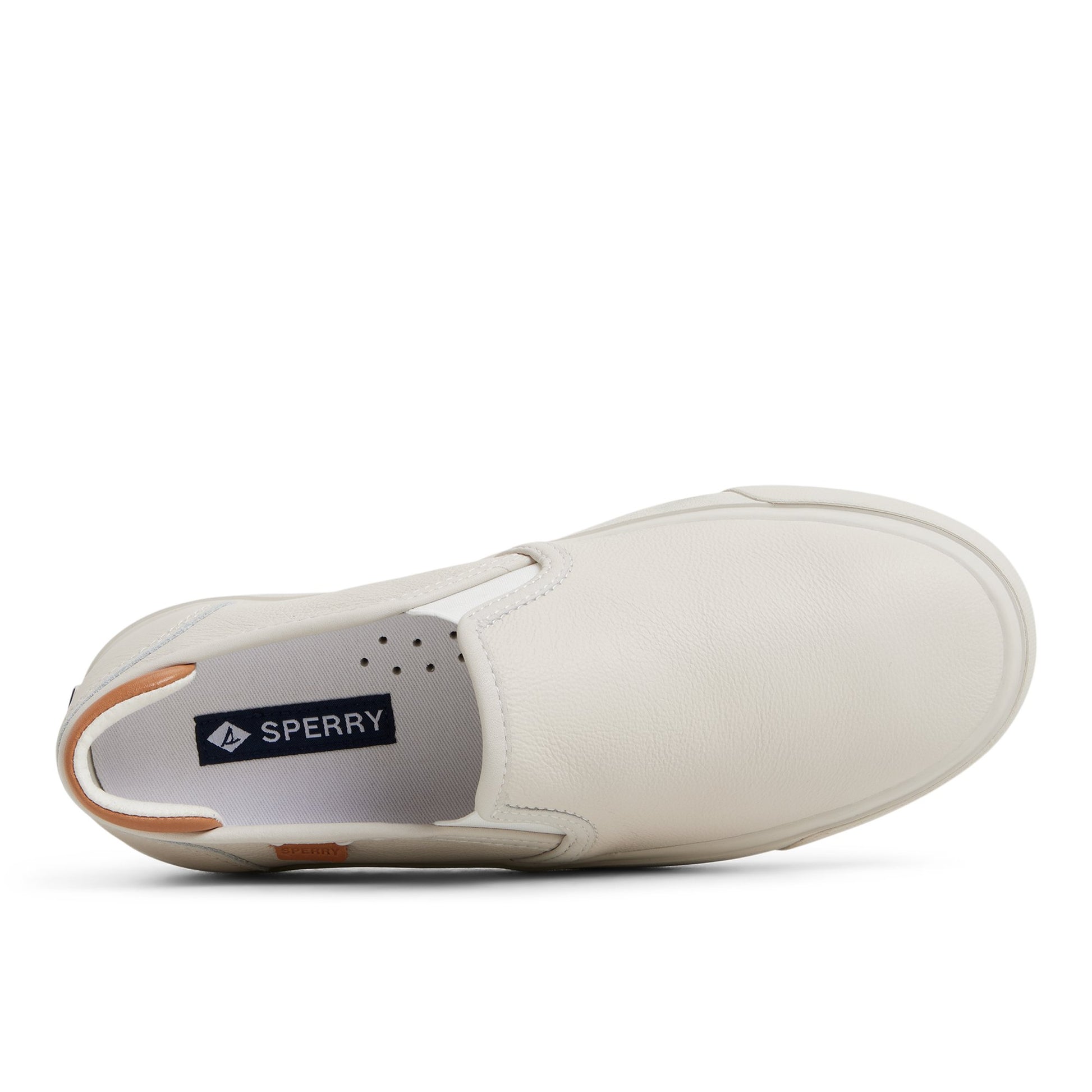 Top-down view of the White Cove Win Slip-on Sneakers