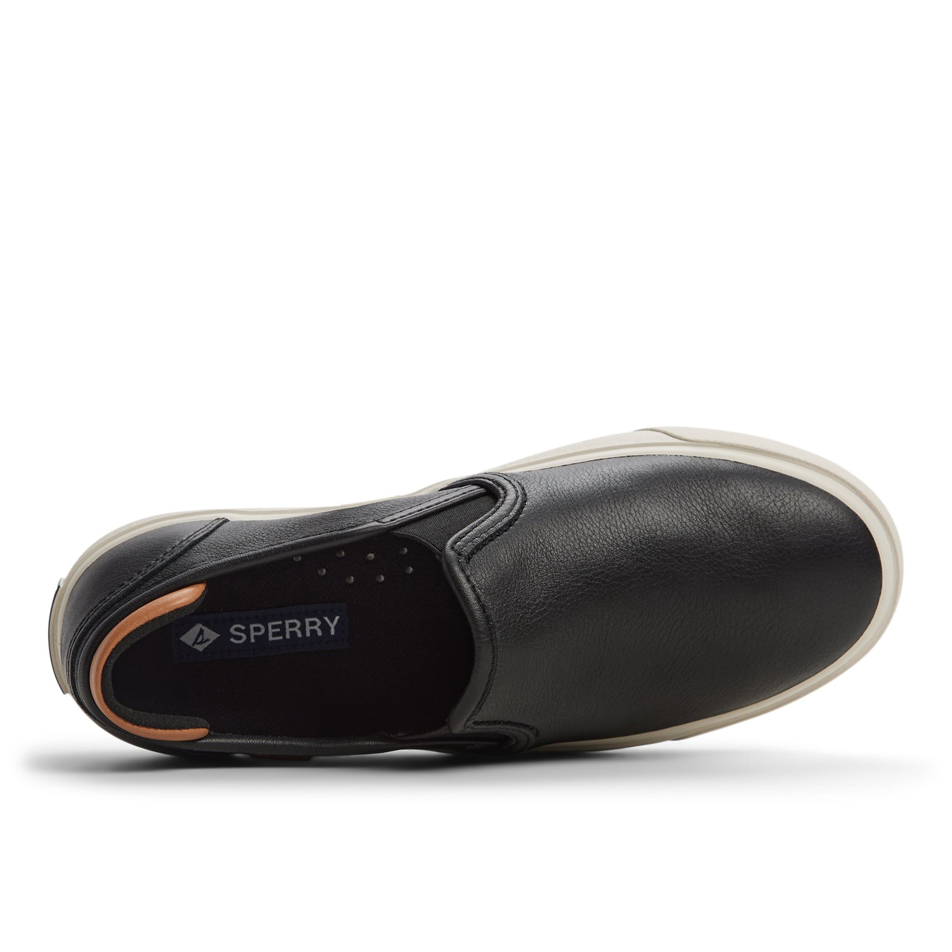 Top-down view of the Black Cove Win Slip-on Sneakers