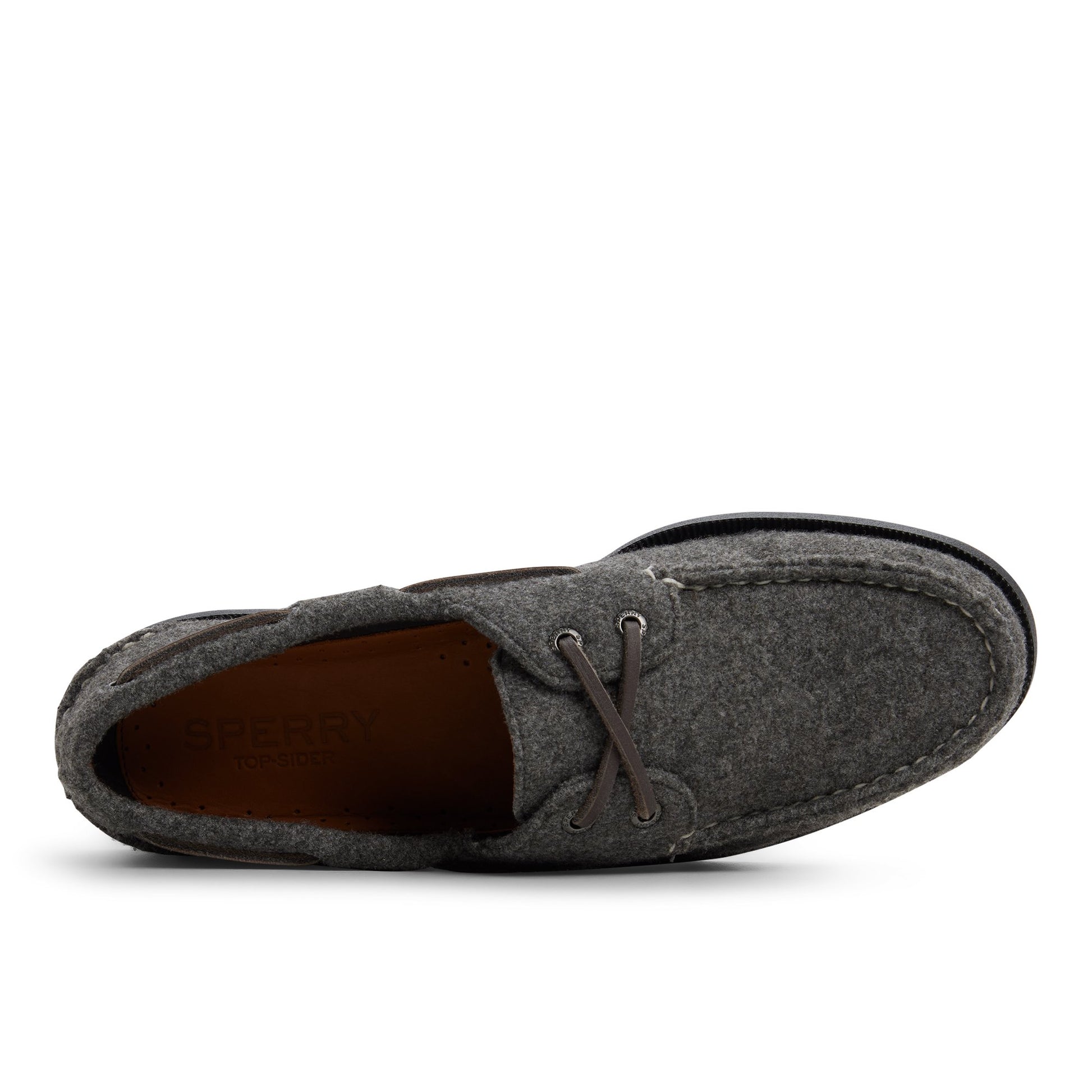Top-down view of the Charcoal Authentic Original™ 2-Eye Boat Shoe Boat Shoe