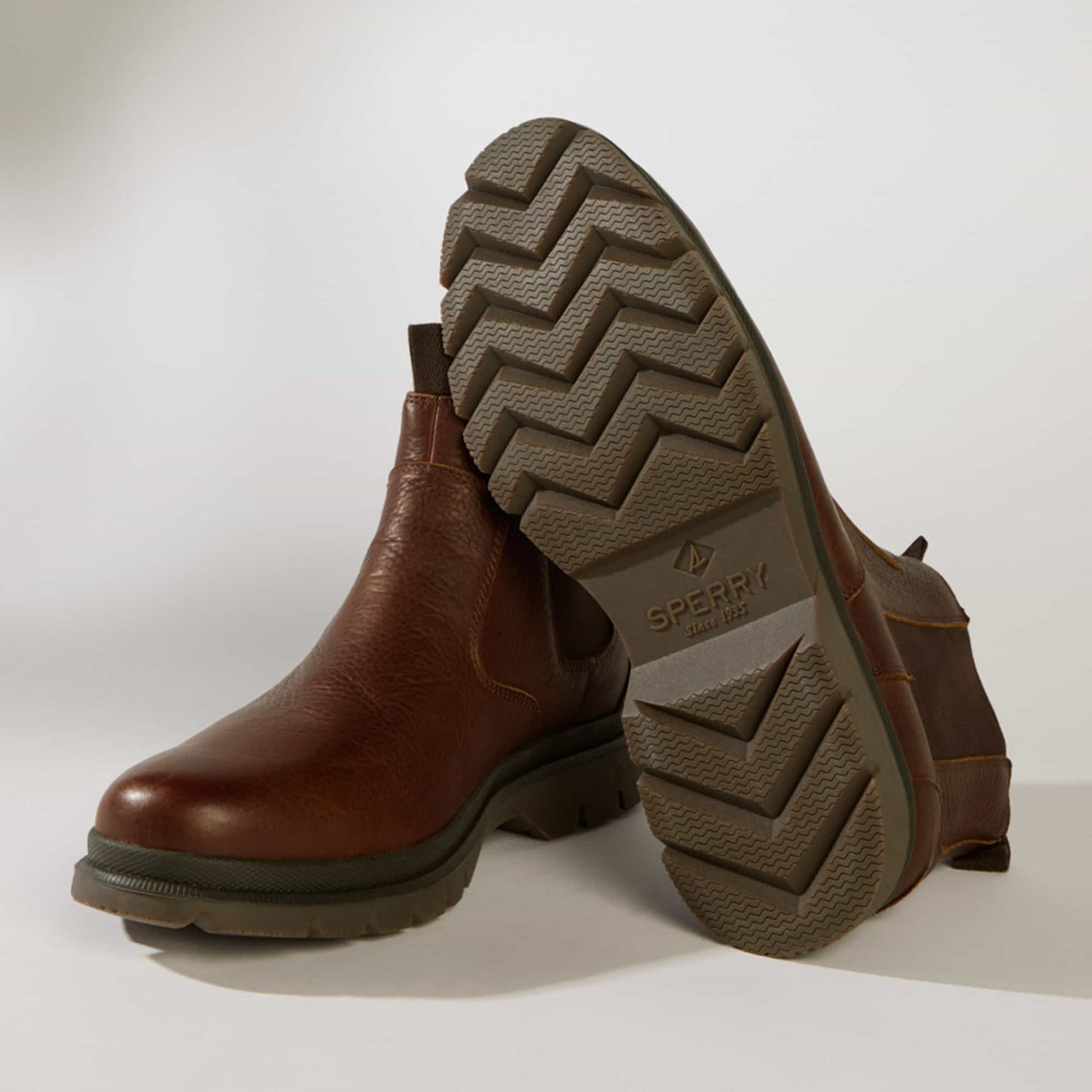 Sperry Men's Fenway Pull-on Chelsea Boots – Brown – Size 10.5