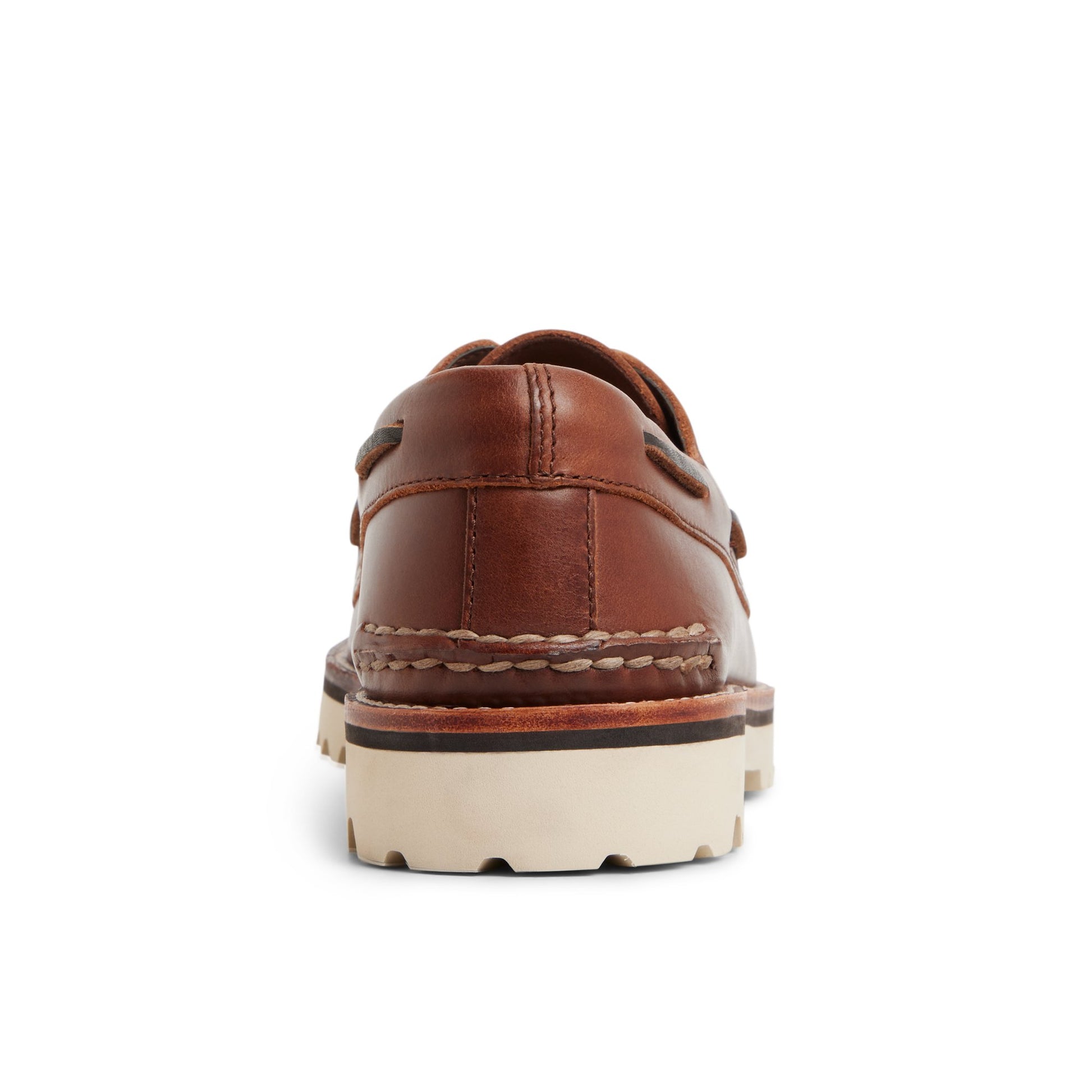 Three-quarter angle of Other brown Authentic Original™ 3-Eye Lug Boat Shoe Boat Shoe's front side
