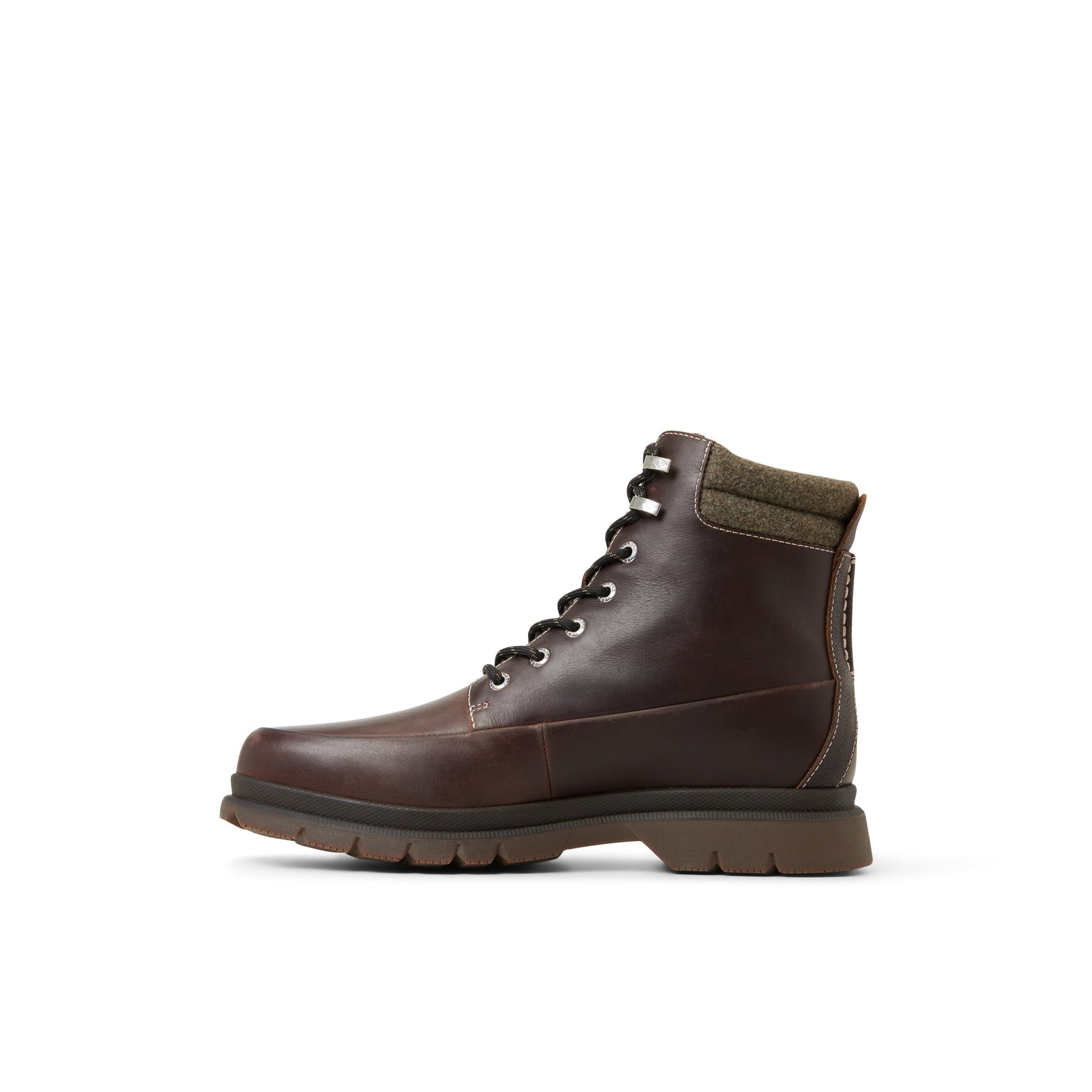 Three-quarter angle of Other green Fenway Boots Fall Boots's back side