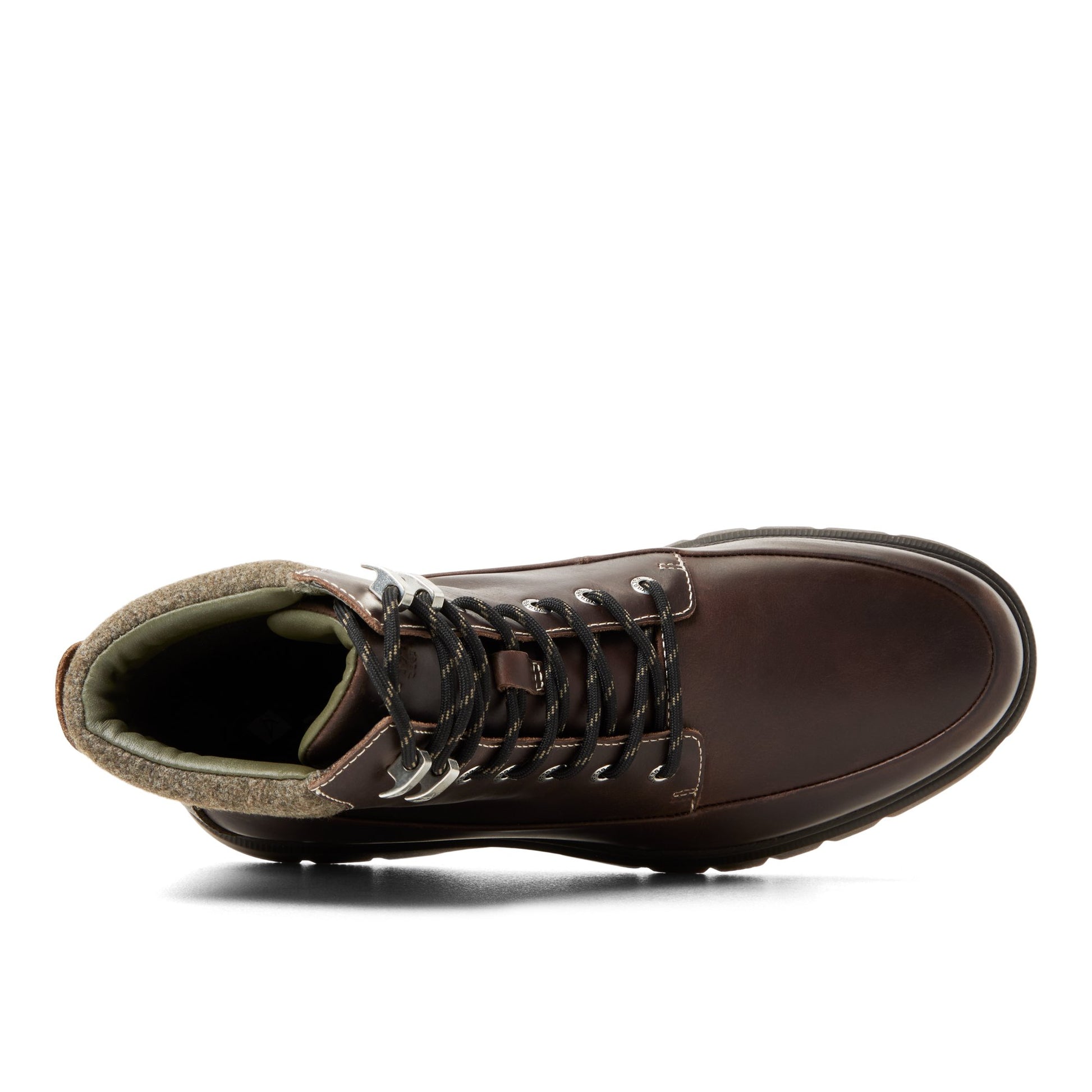 Top-down view of the Other green Fenway Boots Fall Boots