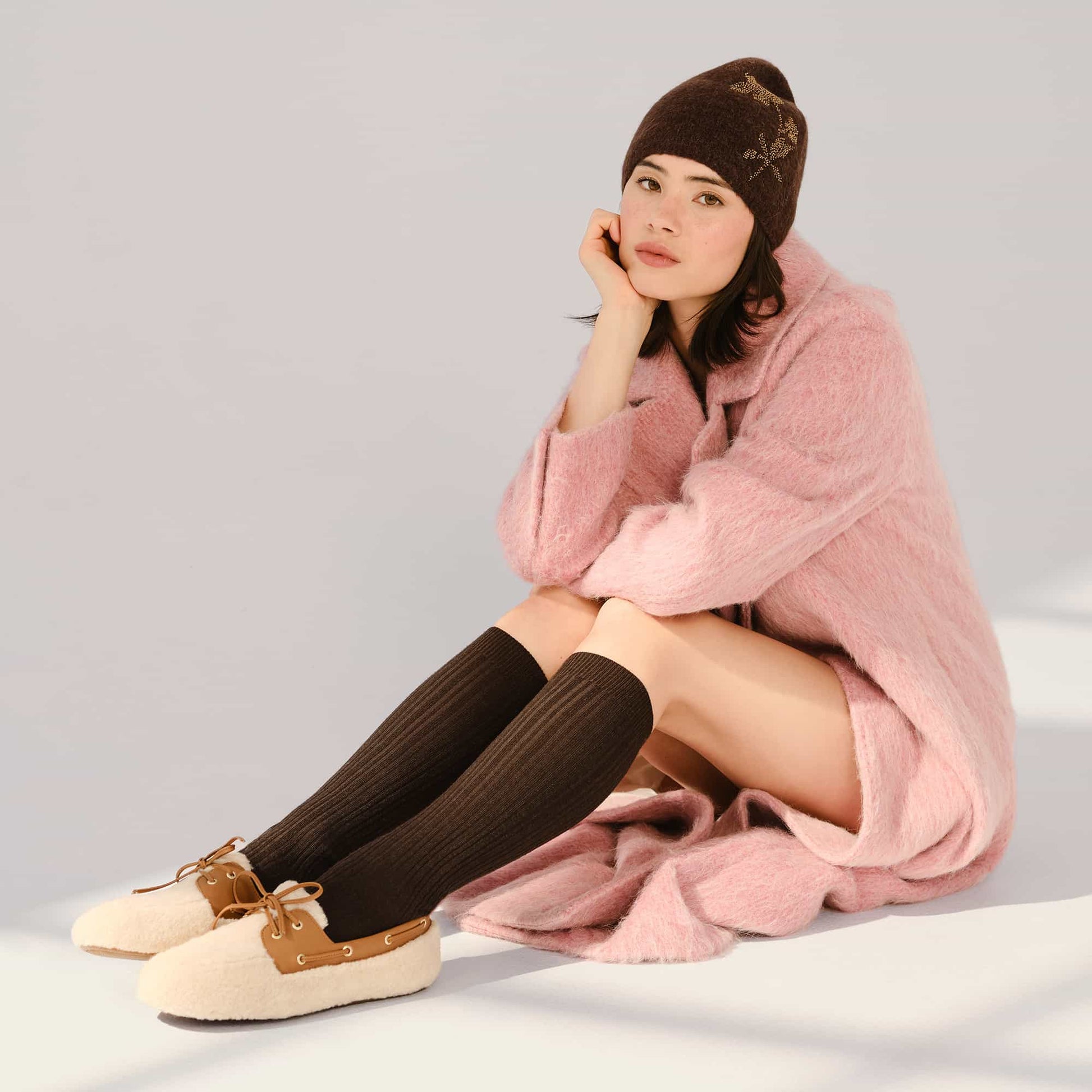 Support produit pour Chaussure bateau fine