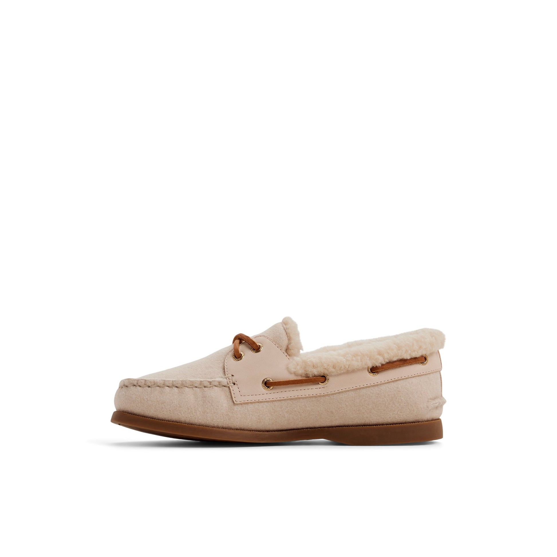 Three-quarter angle of Light pink Authentic Original™ 2 Eye Boat Shoe Boat Shoe's back side