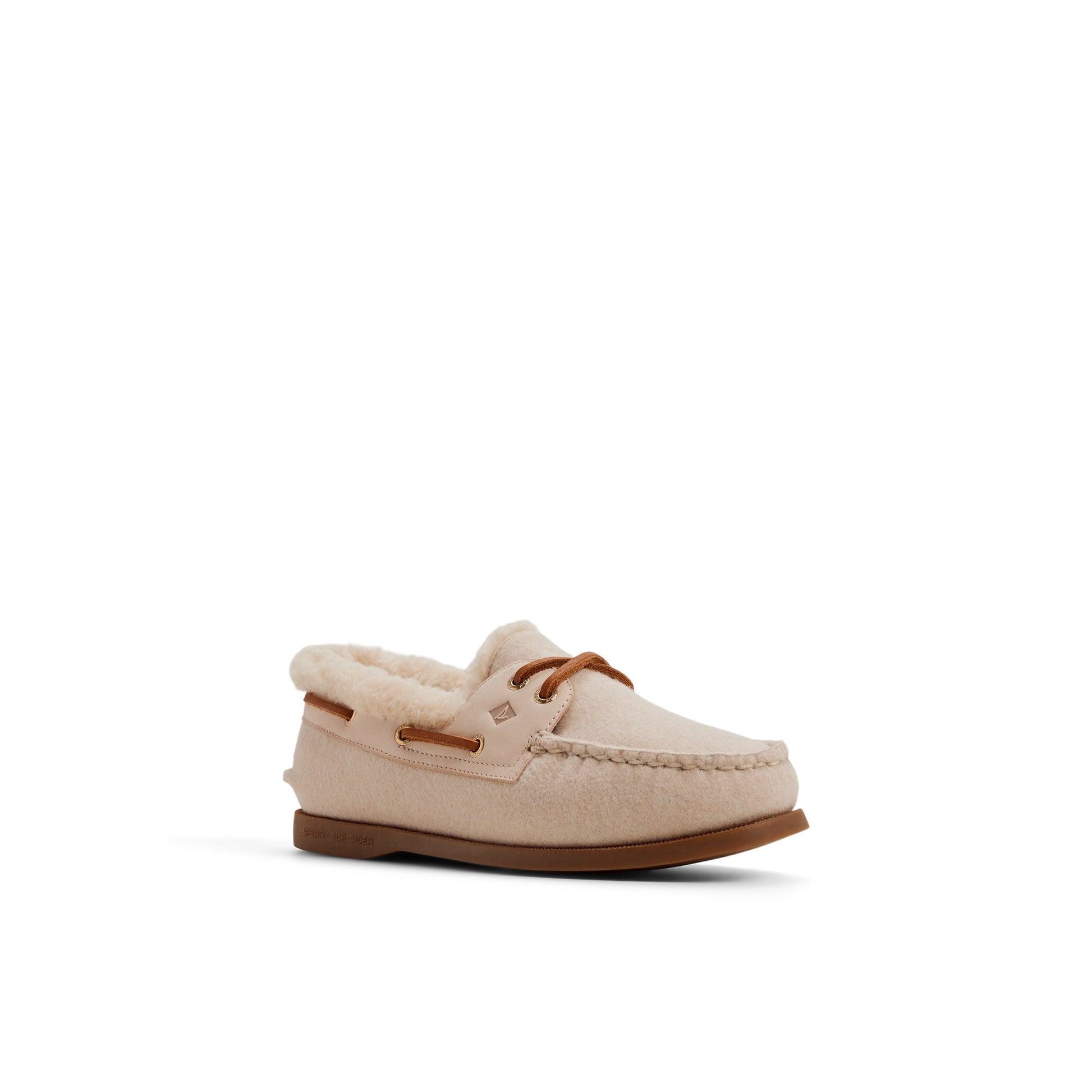 Side view of Light pink Authentic Original™ 2 Eye Boat Shoe Boat Shoe
