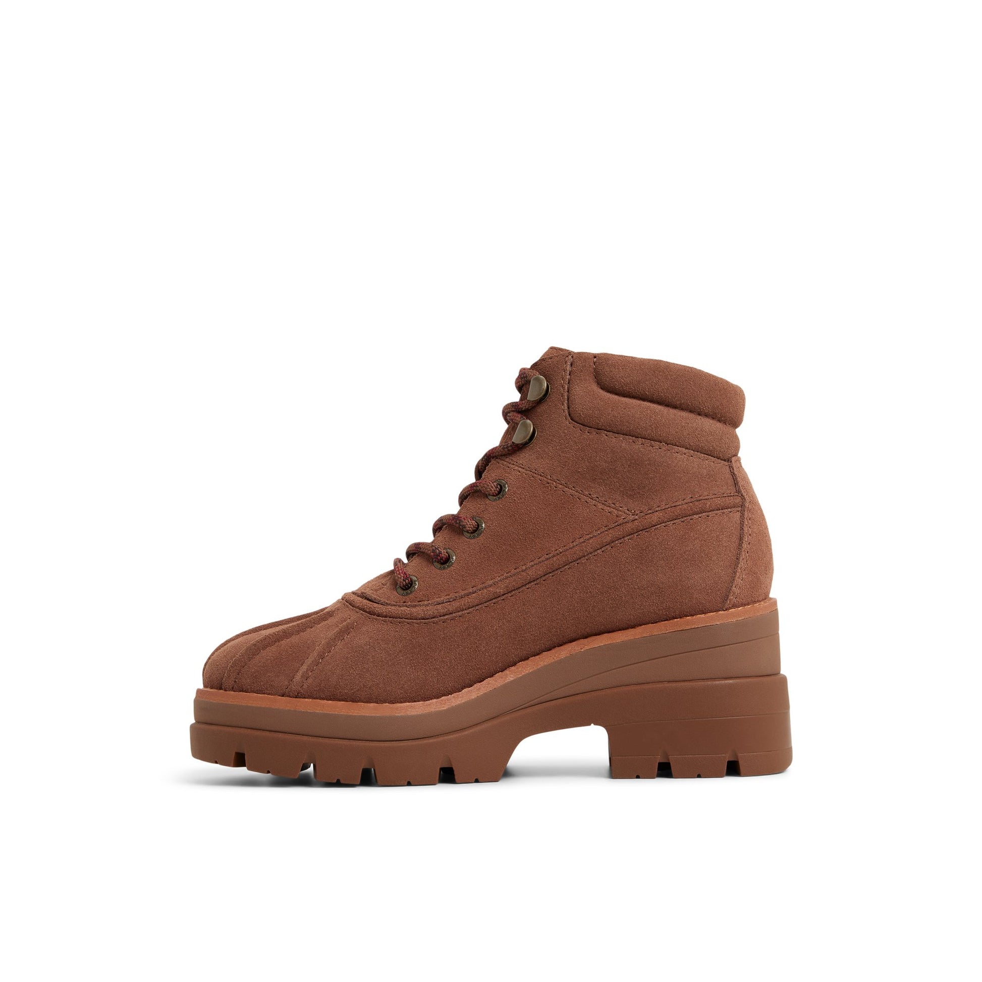 Three-quarter angle of Medium brown Rocky Hiker Lined Boot Ankle Boots's back side