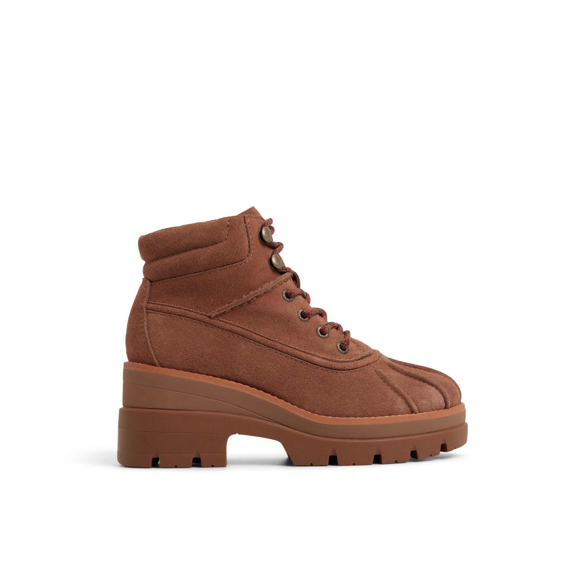 Main View of Medium brown Rocky Hiker Lined Boot Ankle Boots for Womens