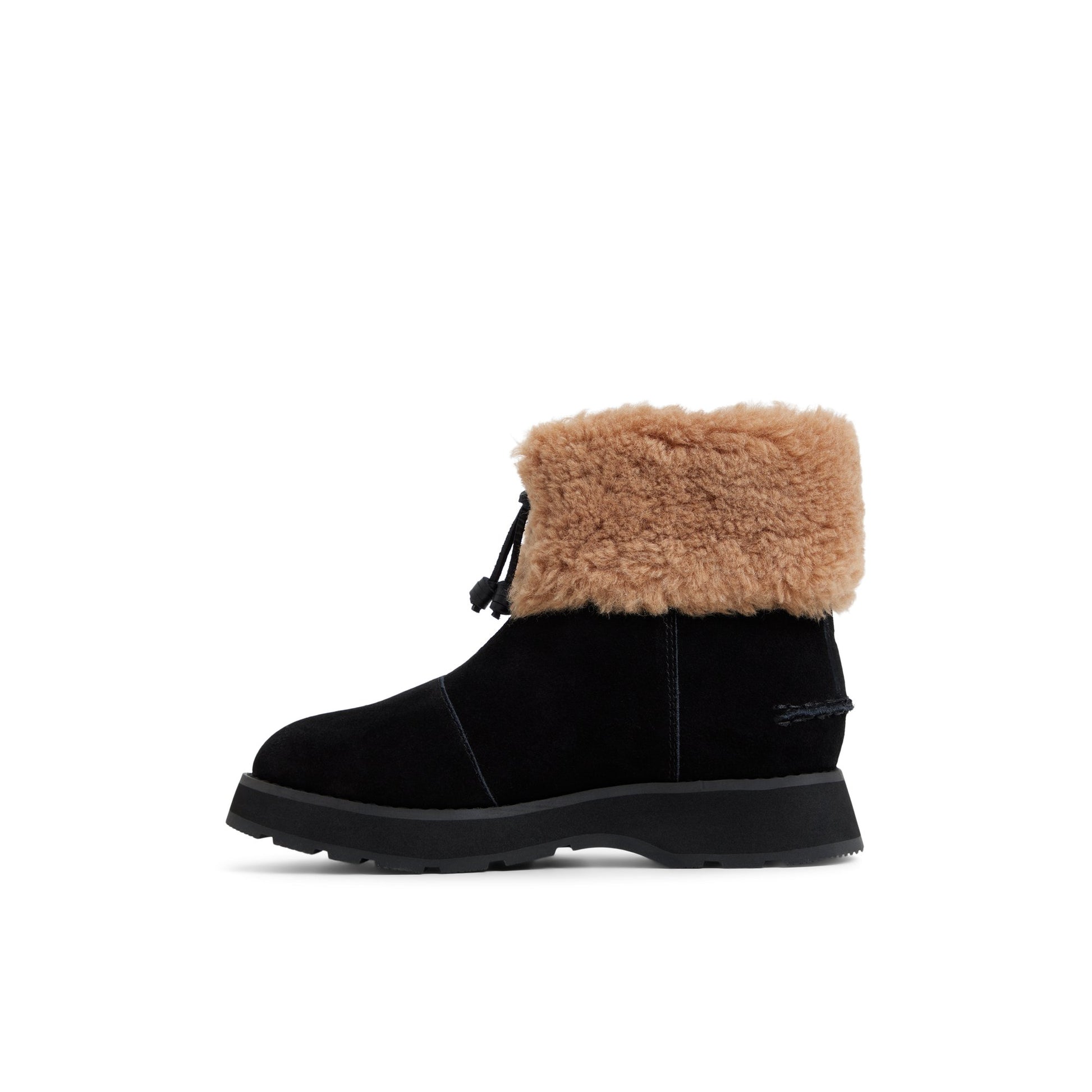 Three-quarter angle of Black Newbury Zipper Boot Ankle Boots's back side